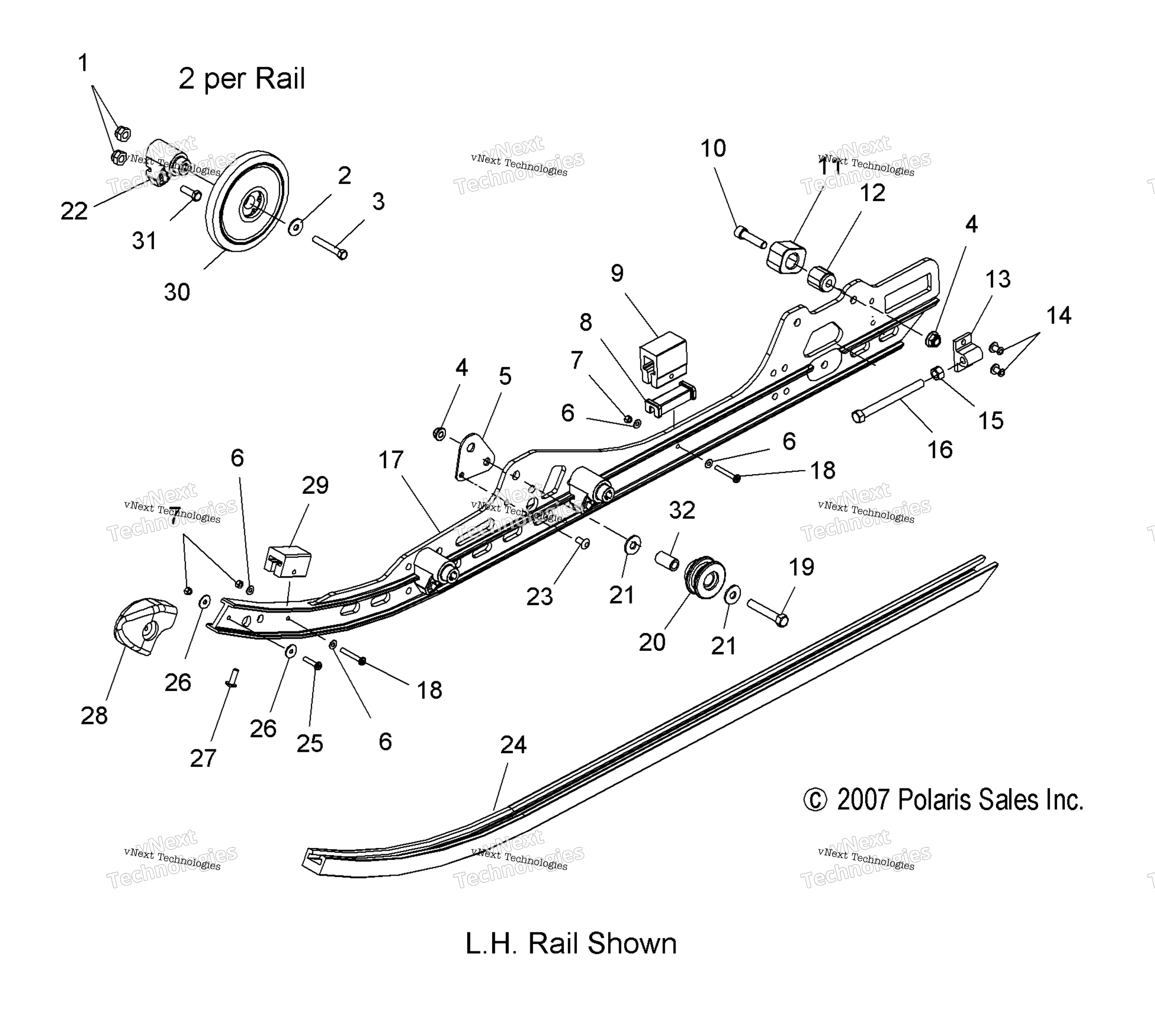 Suspension, Rail крепление