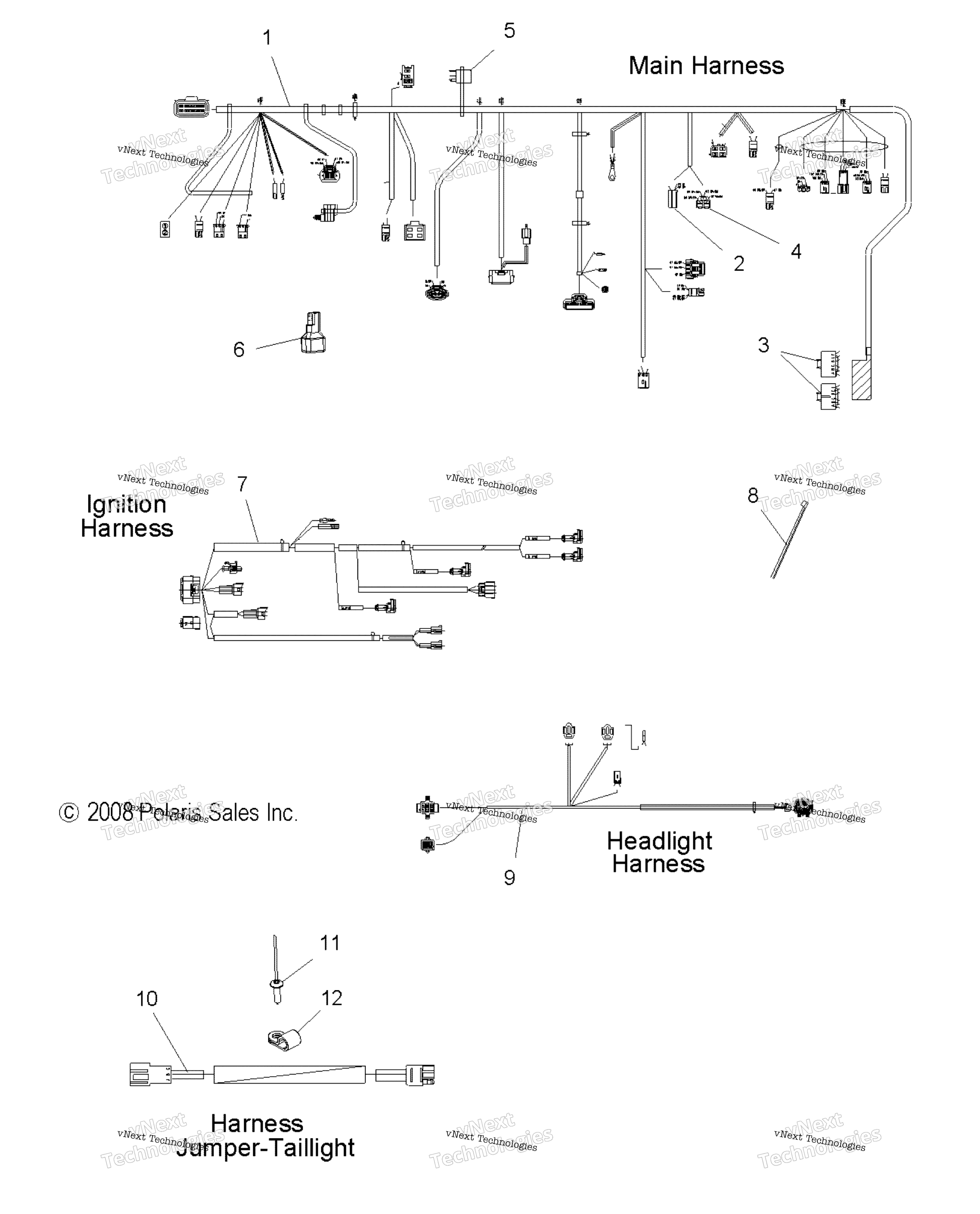 электрооборудование Wiring Harnesses