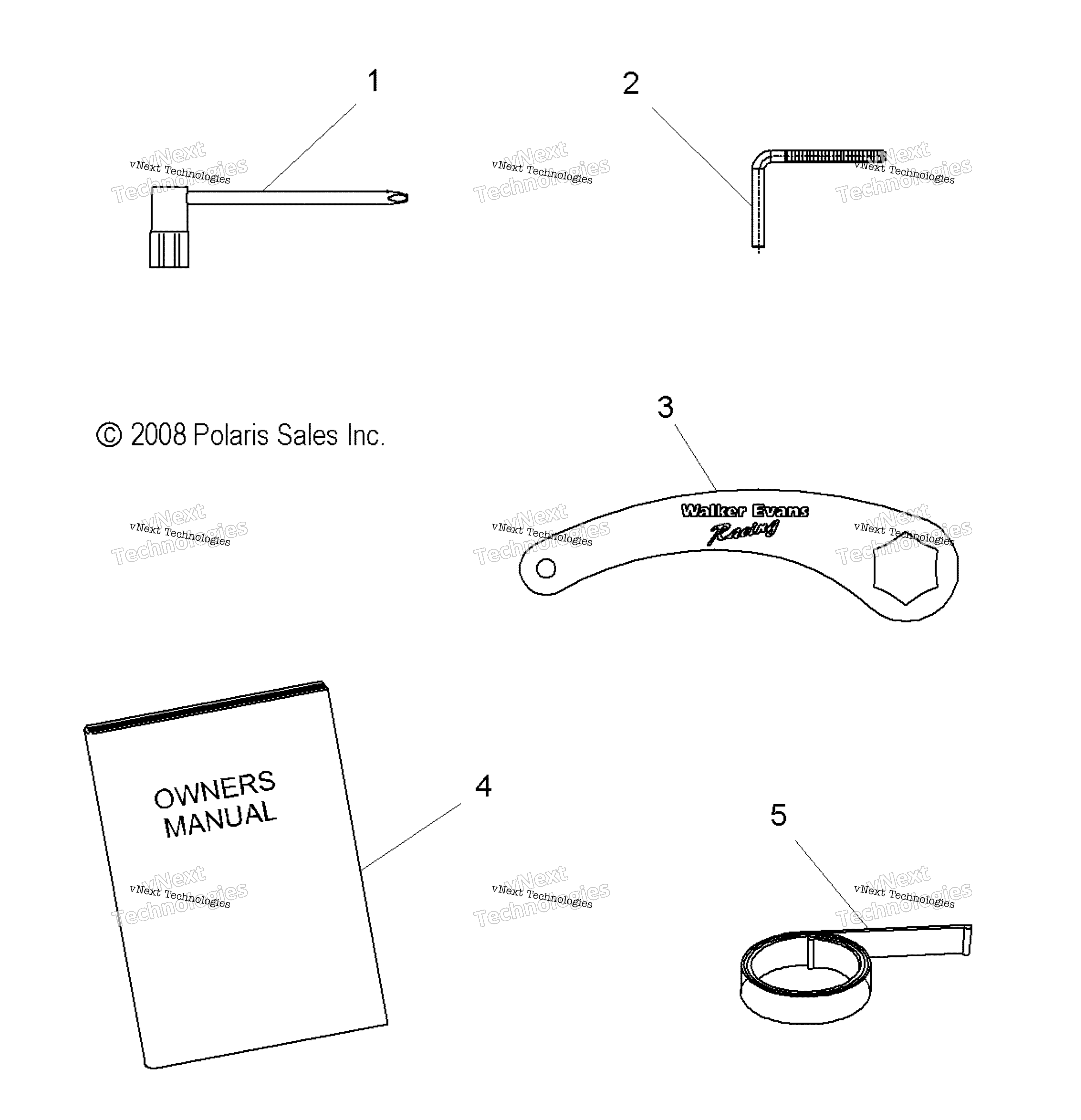 Tools, инструмент комплект & Owners Manual
