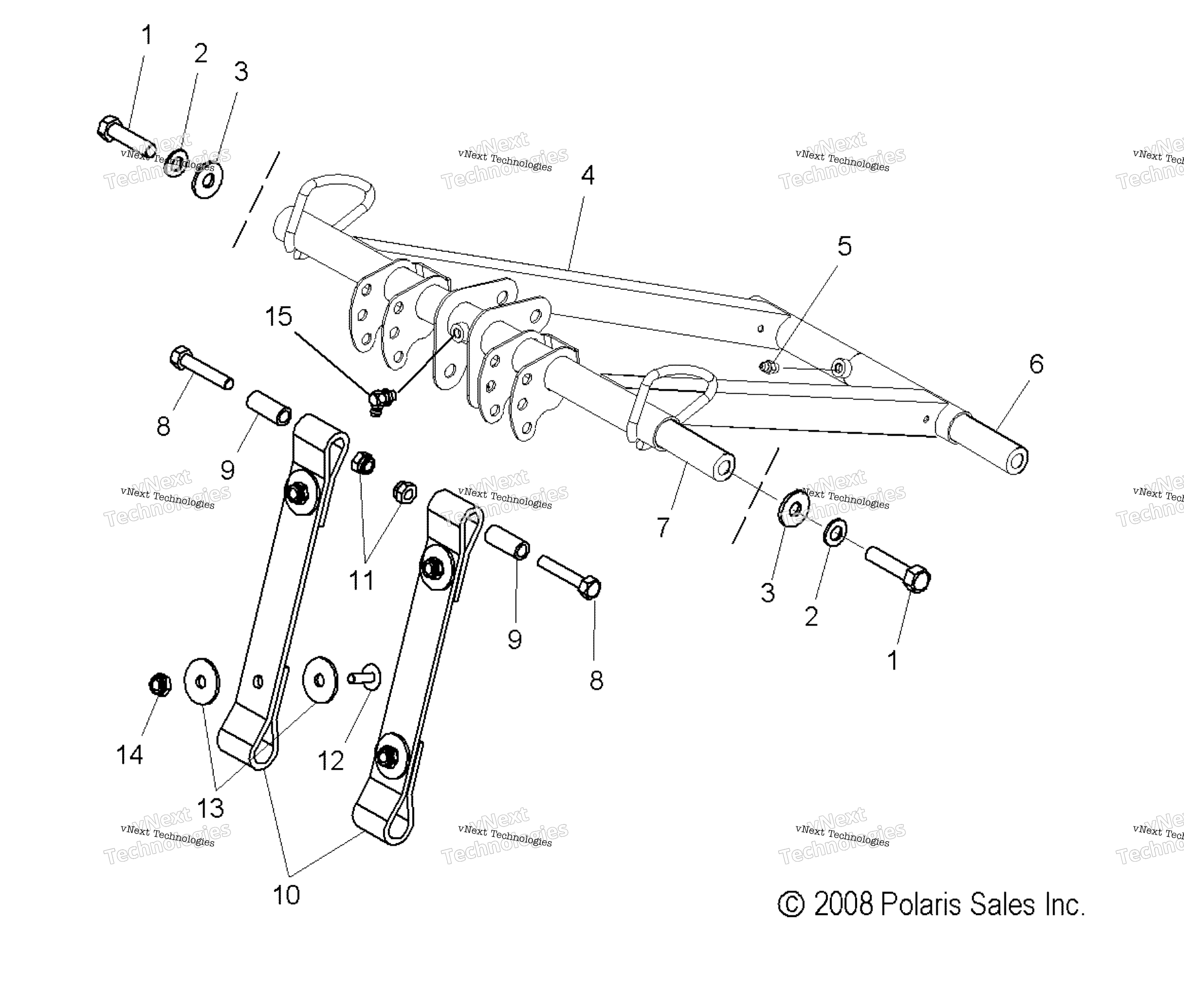Suspension, Torque Arm, передний All Options