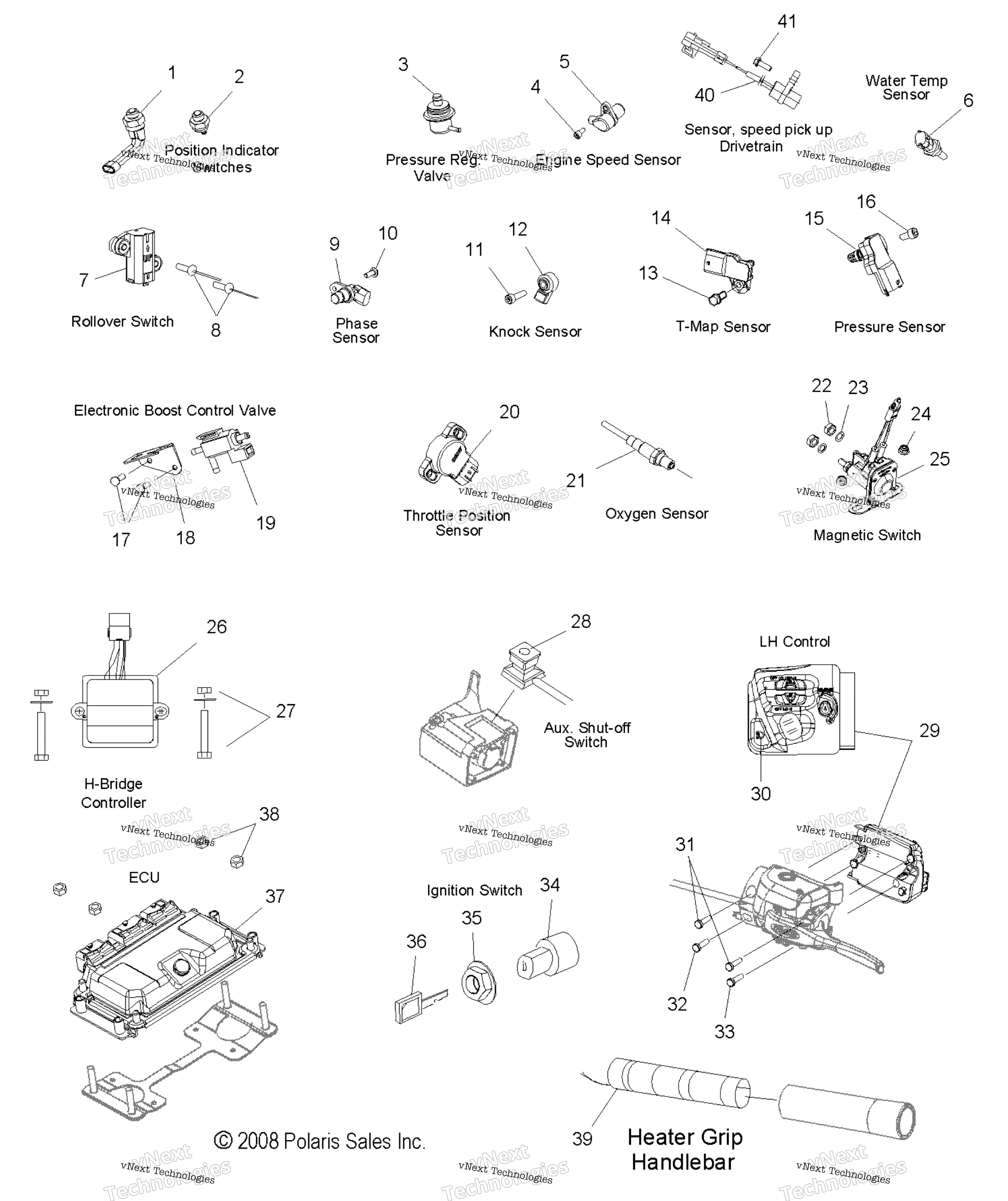 электрооборудование Sensors, Switches & Components