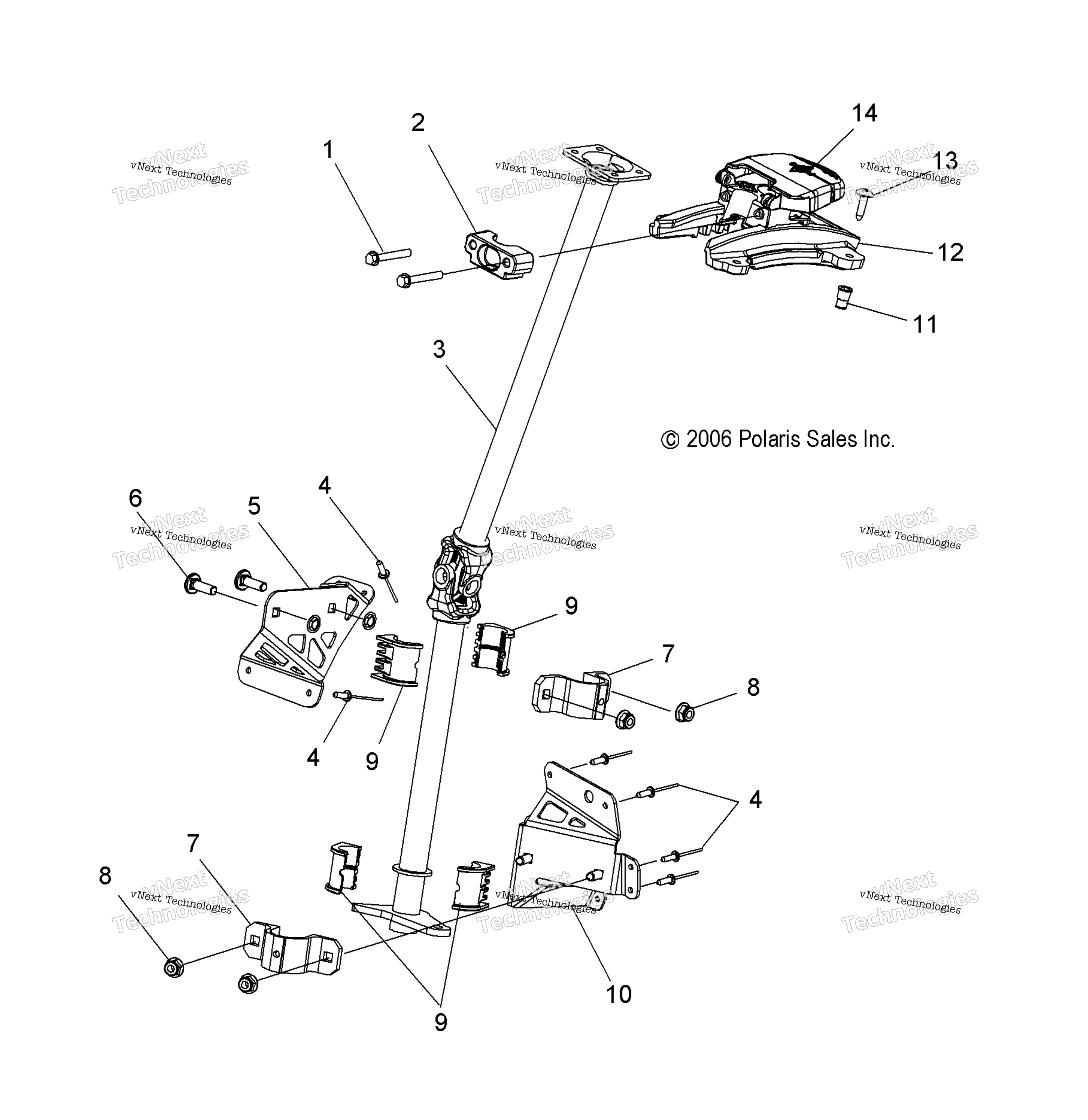 Steering, Adjustable рулевое управление Post Asm