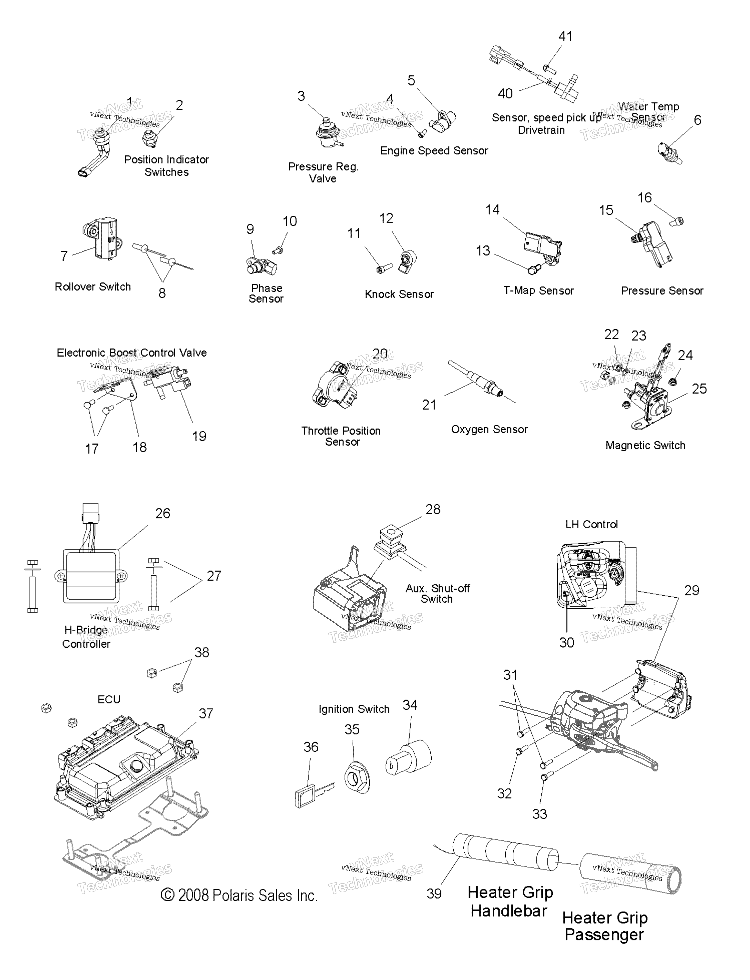 электрооборудование Sensors, Switches & Components