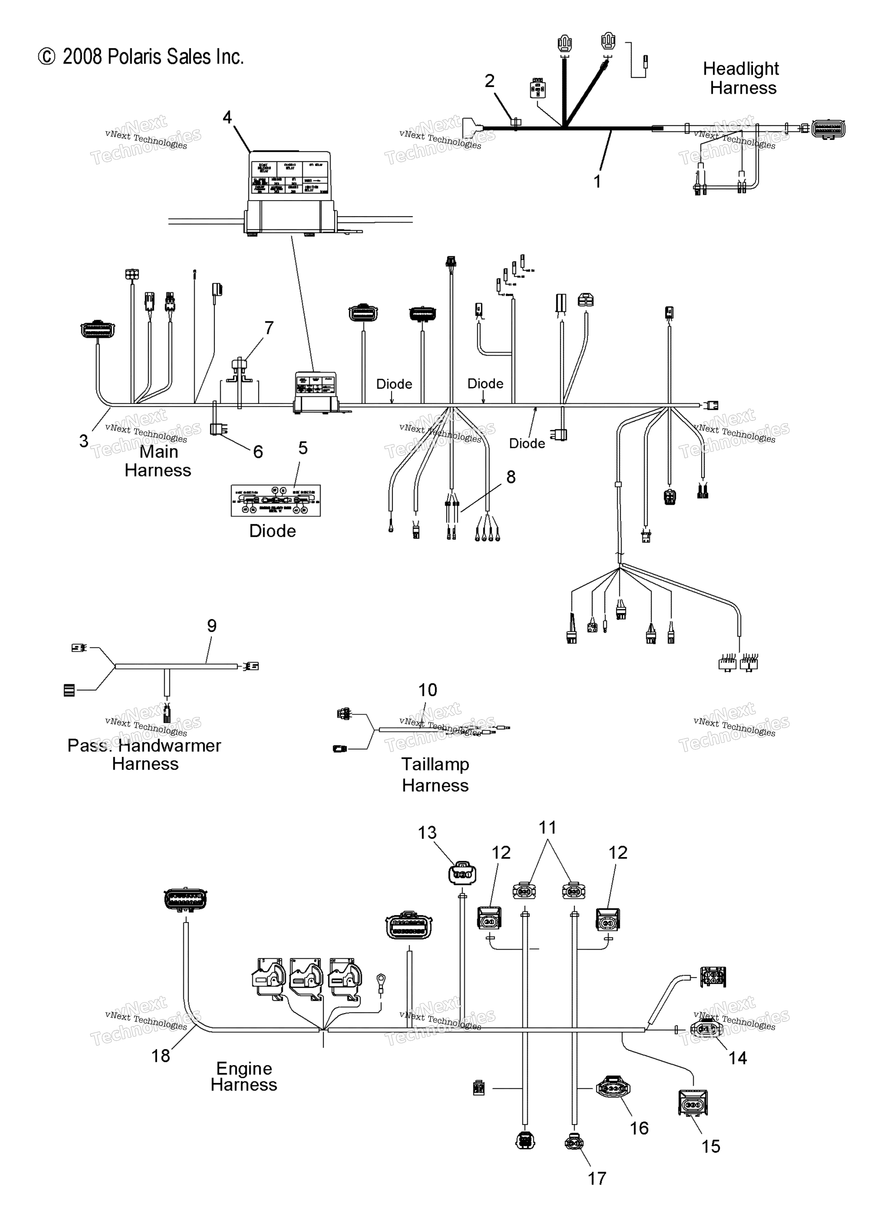 Electrical, провод Harnesses & Fuse Box