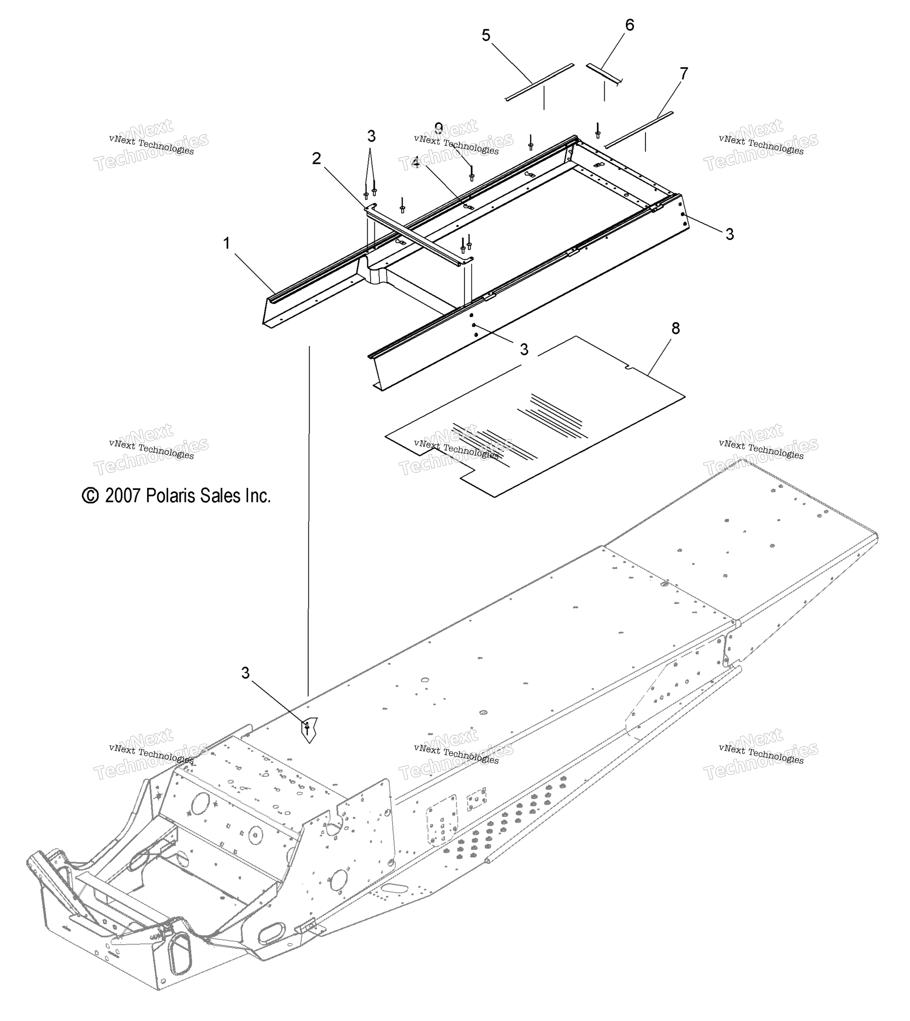 Chassis, сиденье Riser