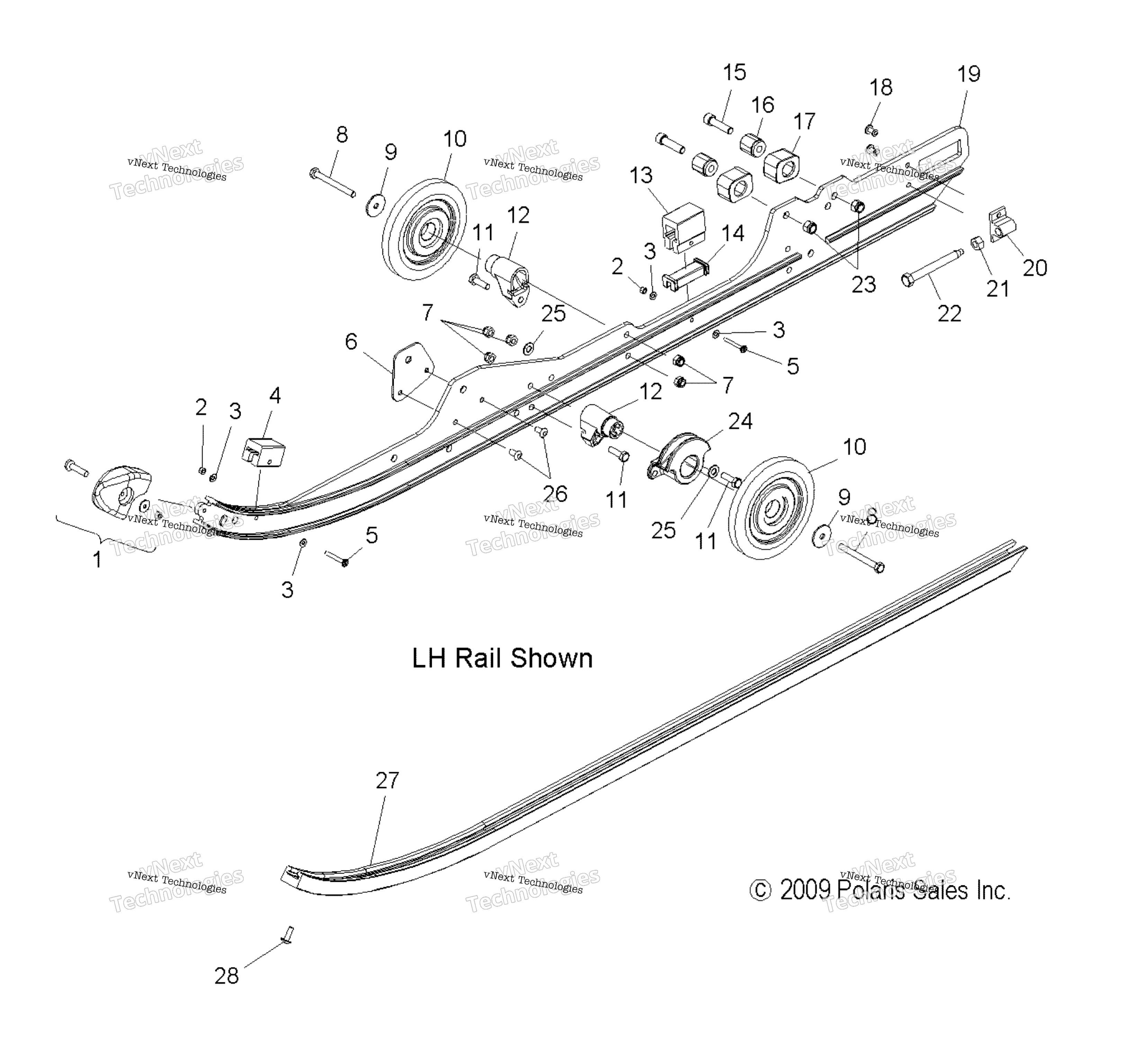 Suspension, Rail крепление