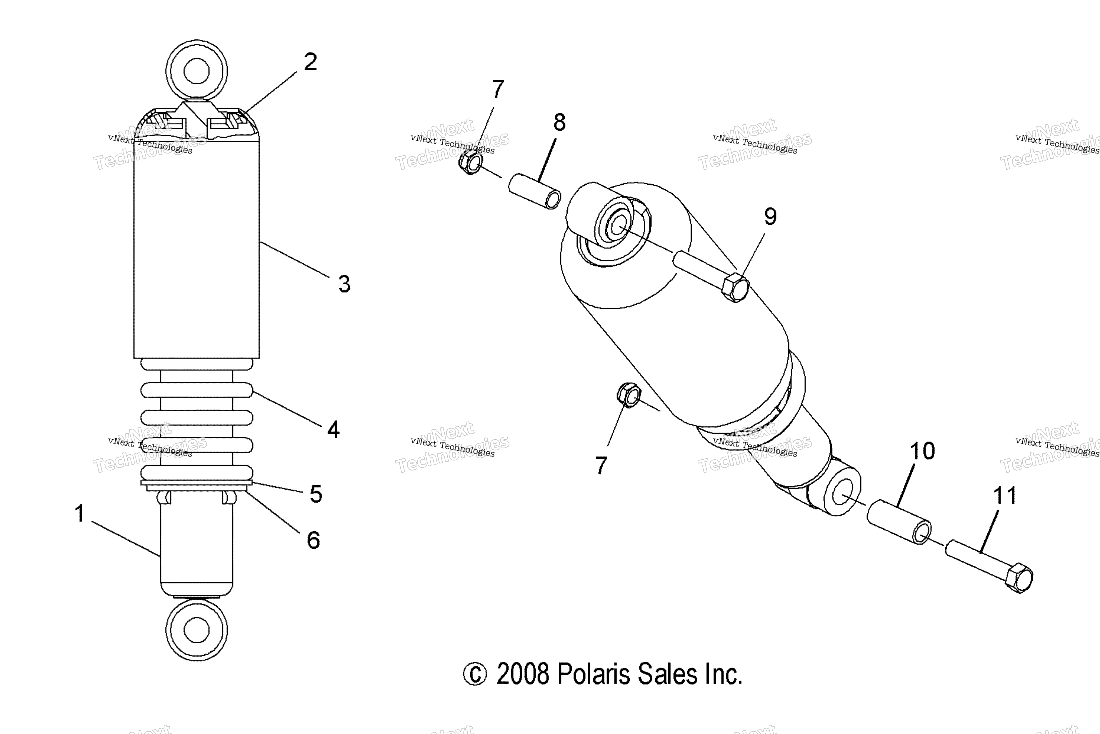 Suspension, Shock, передний Track