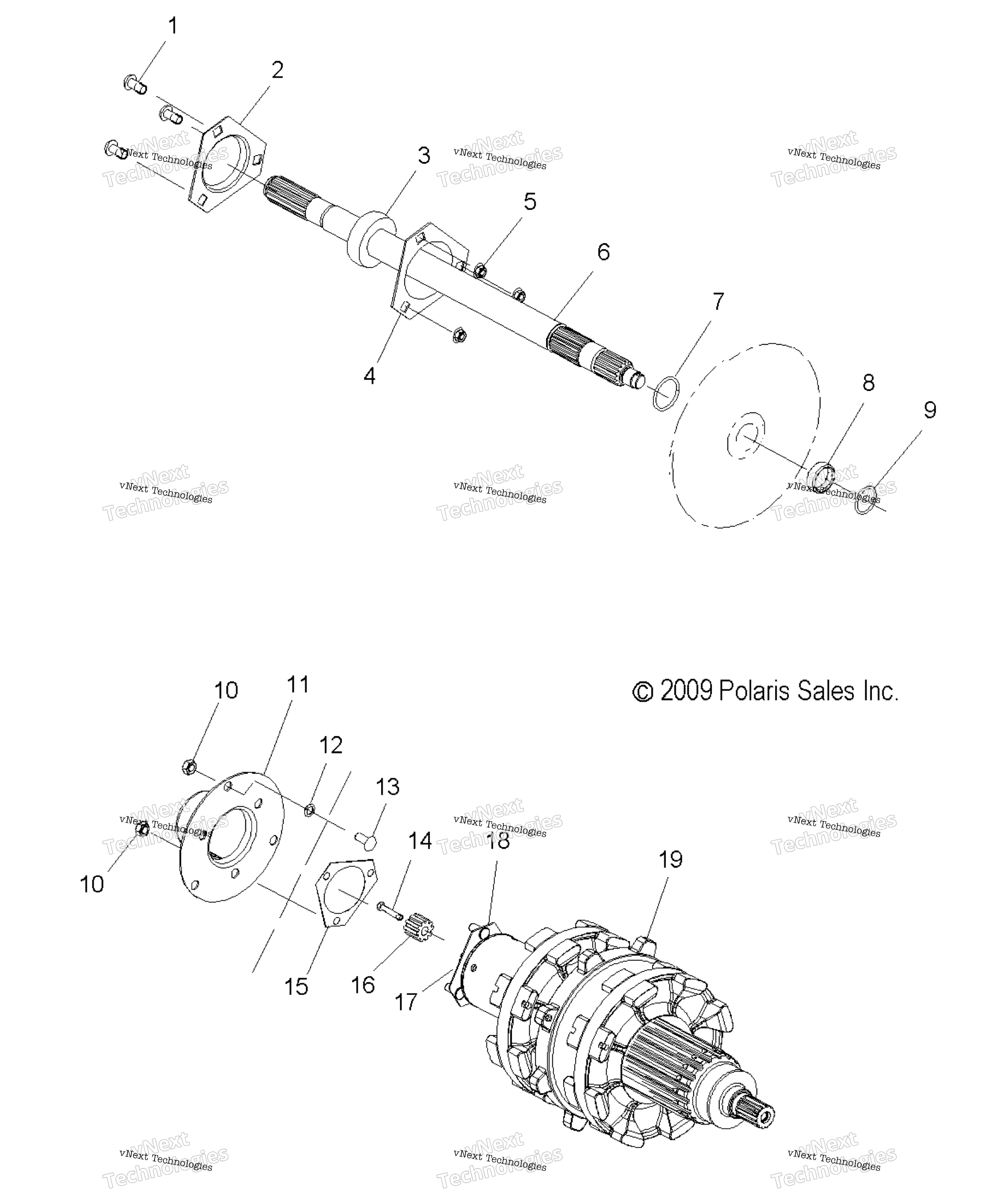 Привод Train, Jackshaft & Driveshaft All Options