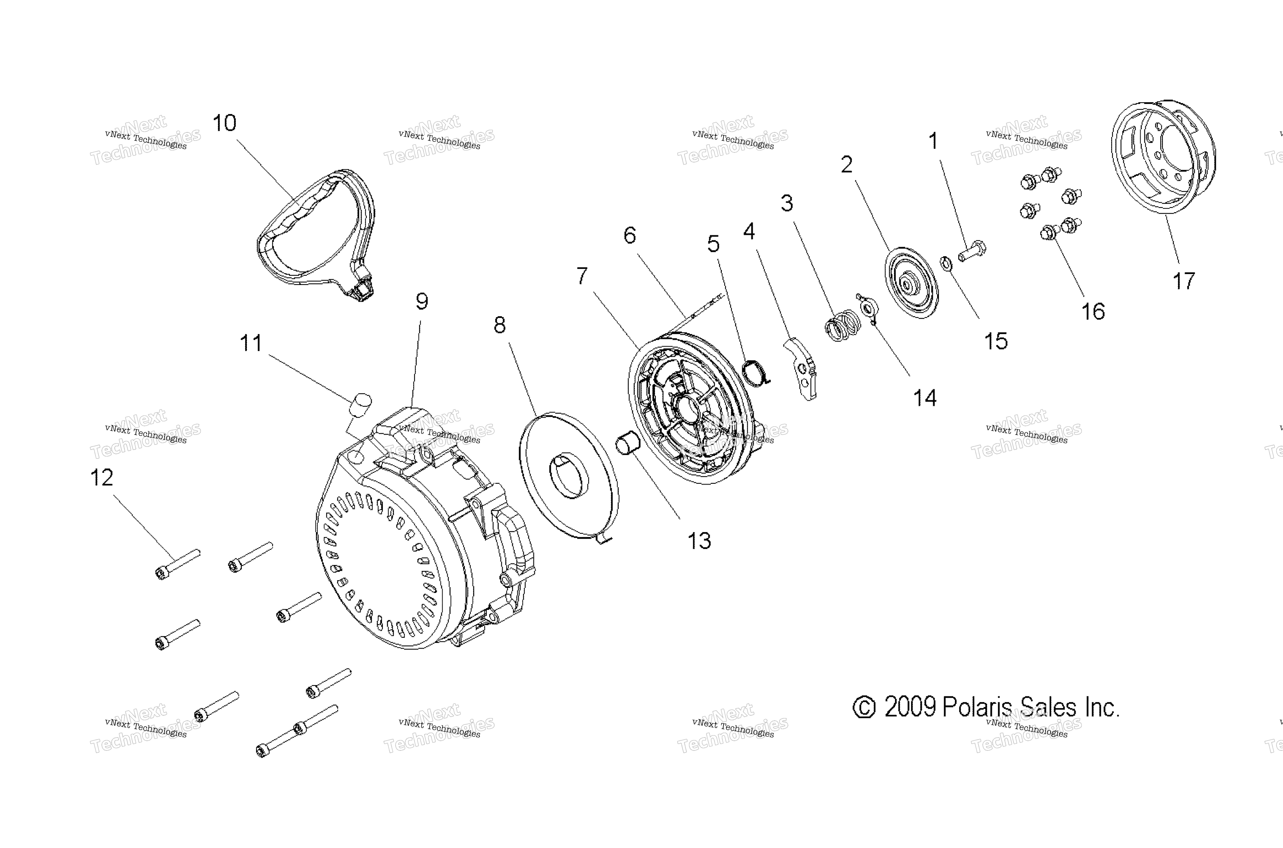 Engine, Recoil стартер All Options