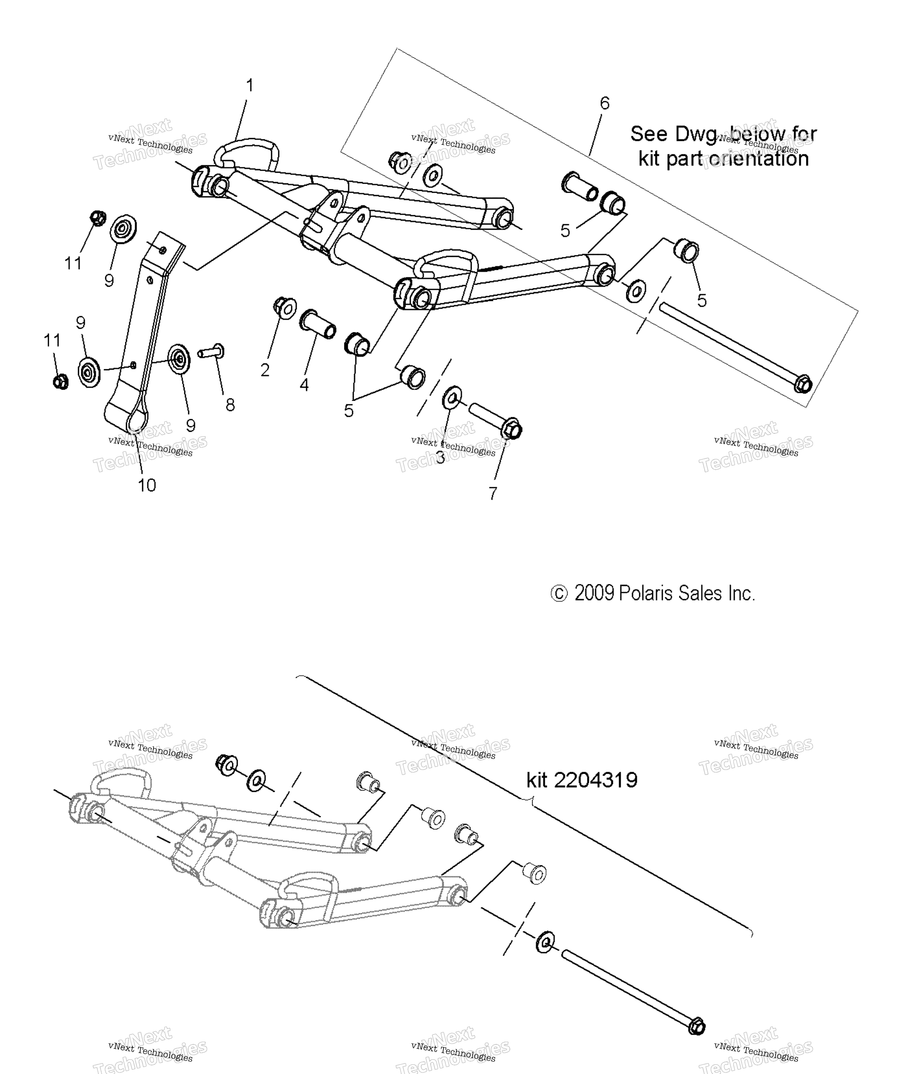 Подвеска, передняя Torque Arm All Options