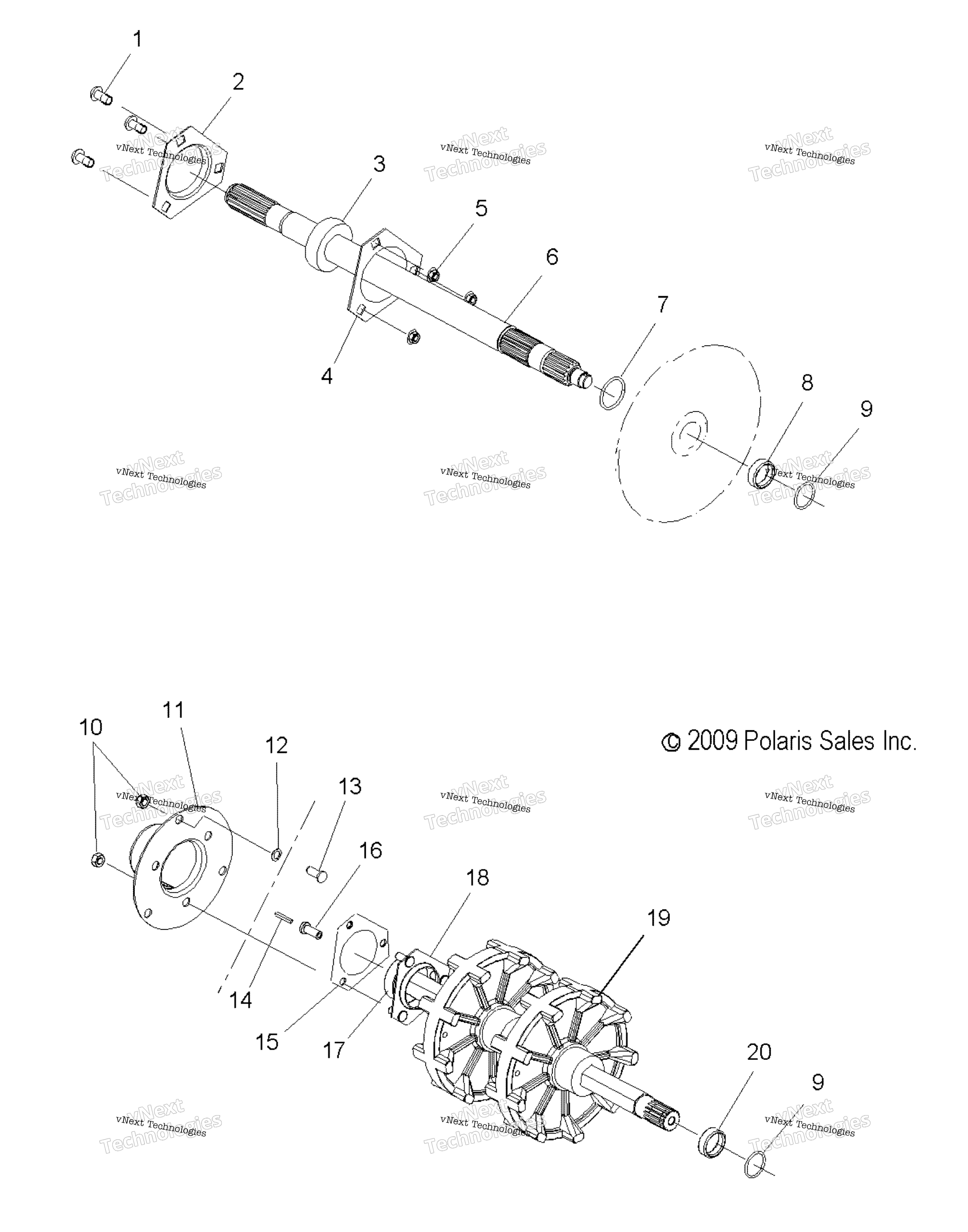 Привод Train, Jackshaft & Driveshaft All Options