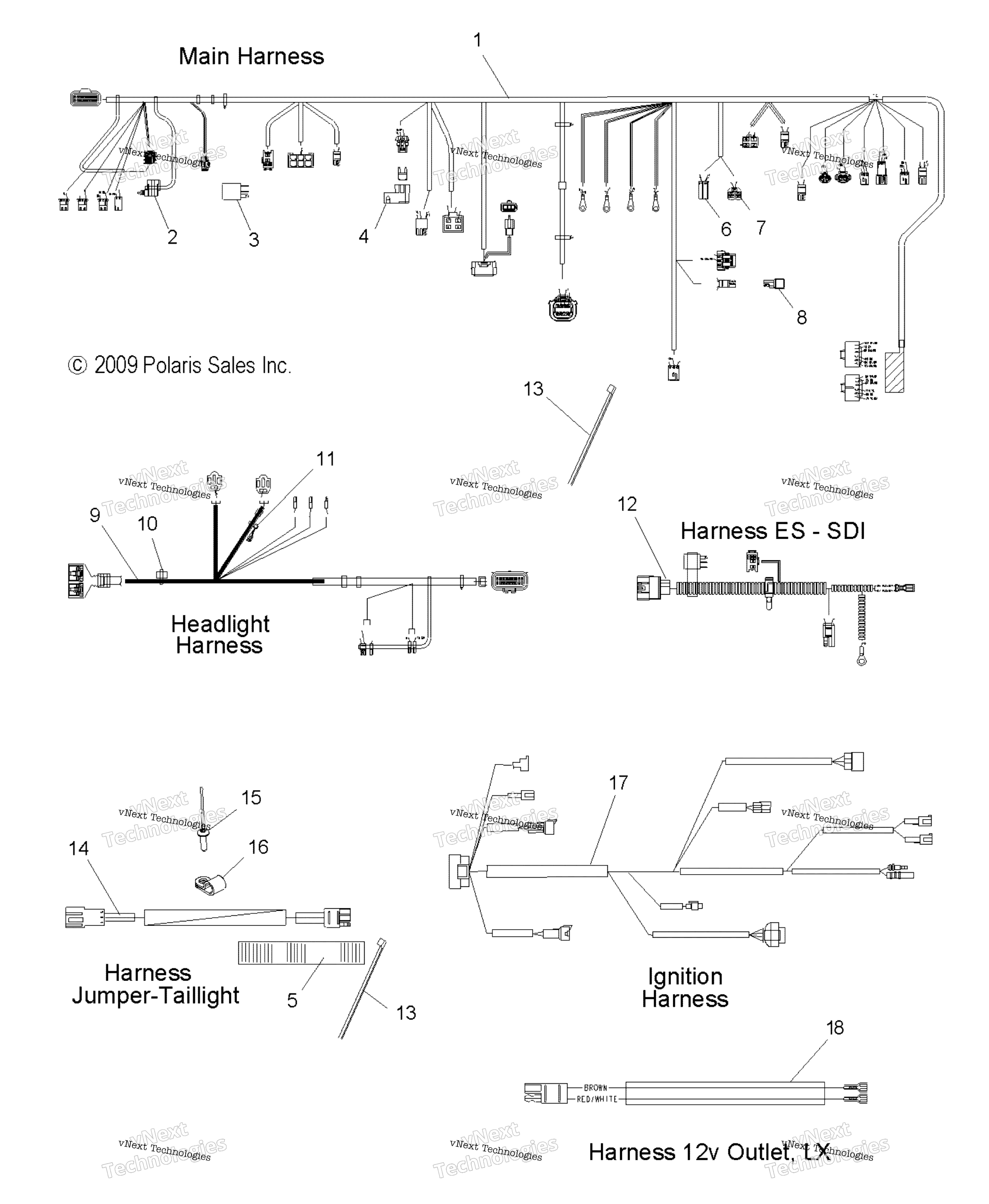 Electrical, Wiring Harnesses All опции
