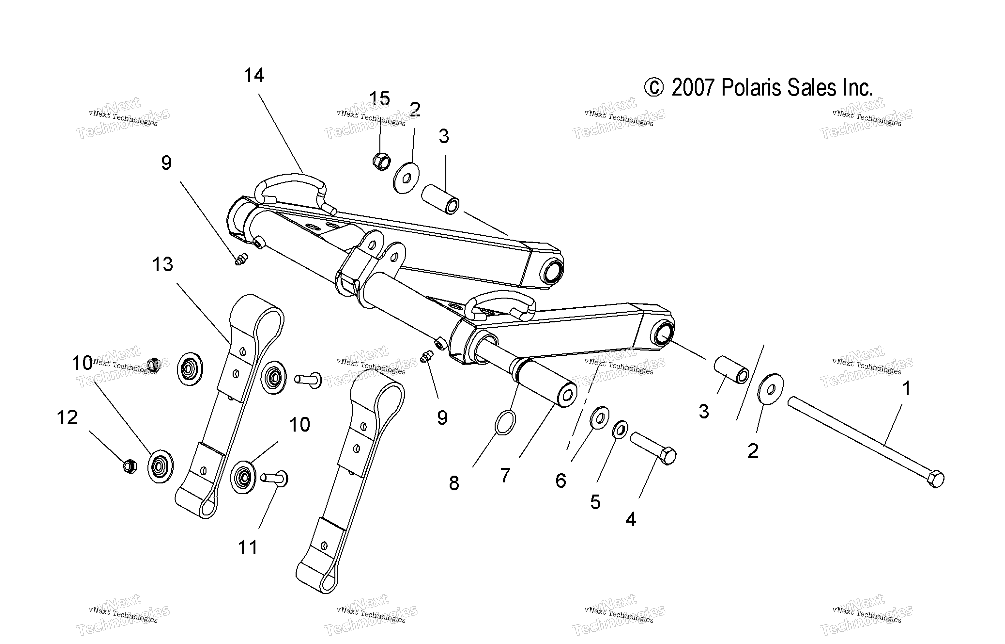 Suspension, Torque Arm, передний All Options