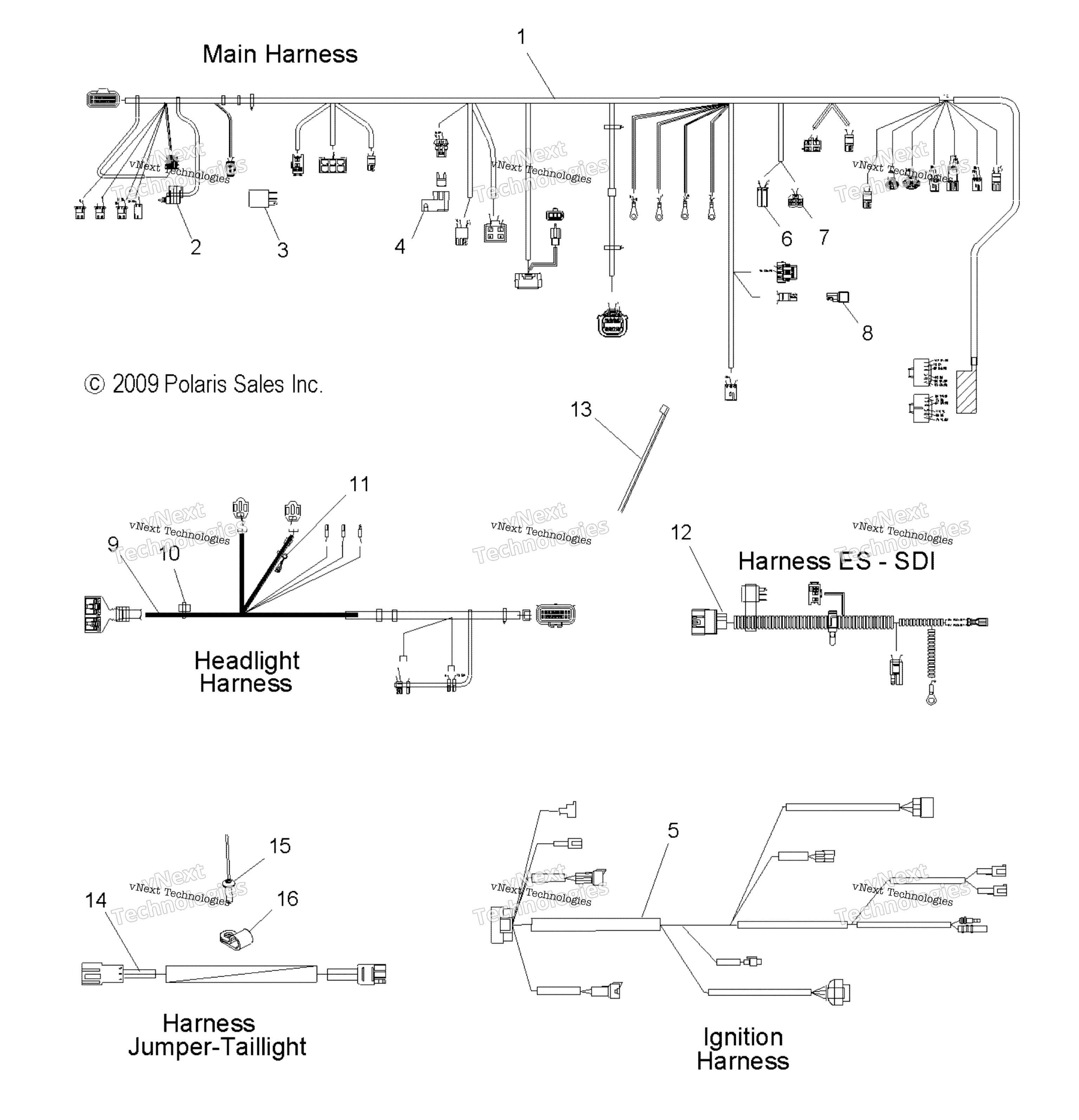 Electrical, Wiring Harnesses All опции