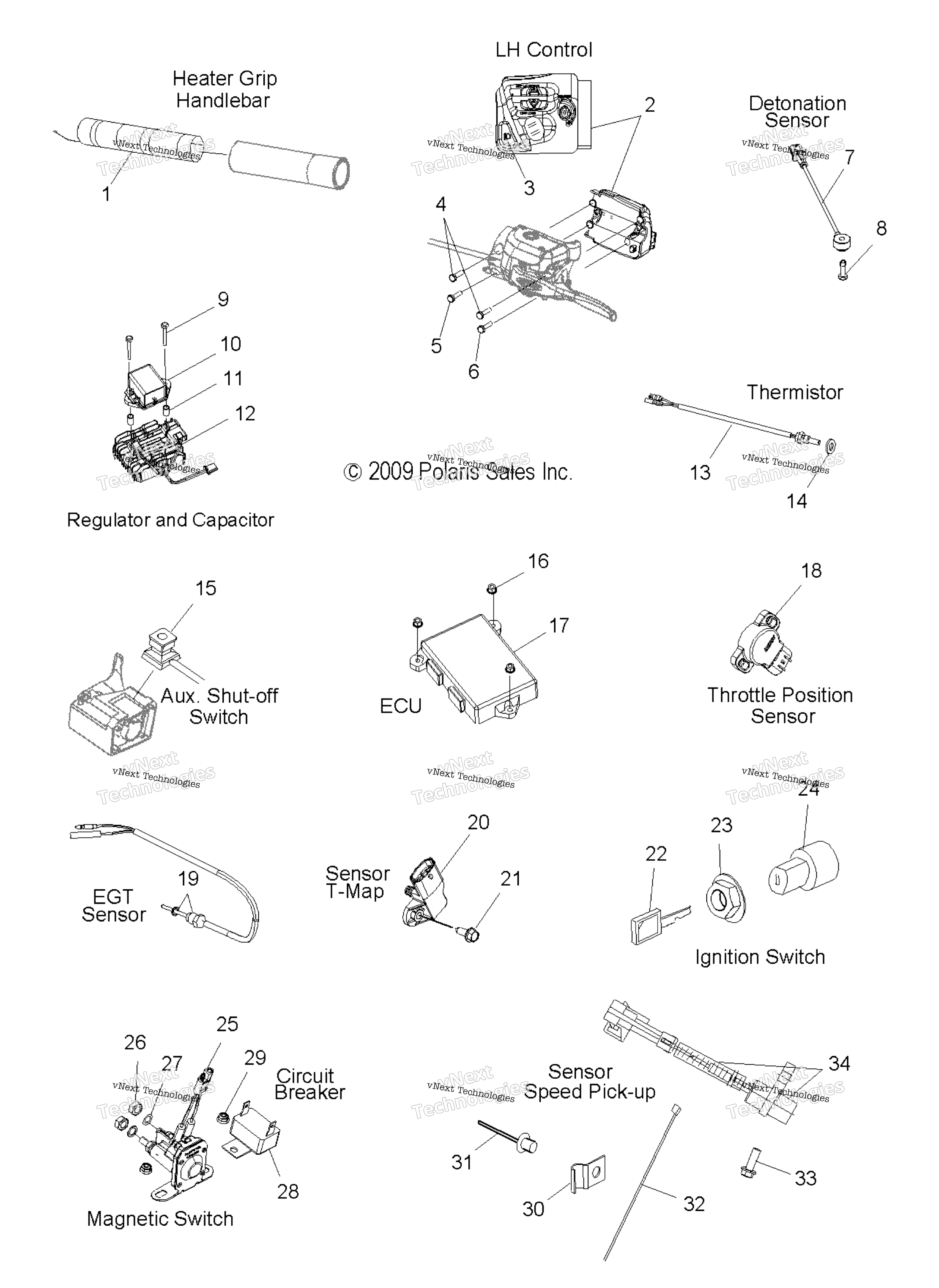 Electrical, Switches, Sensors & Components All опции