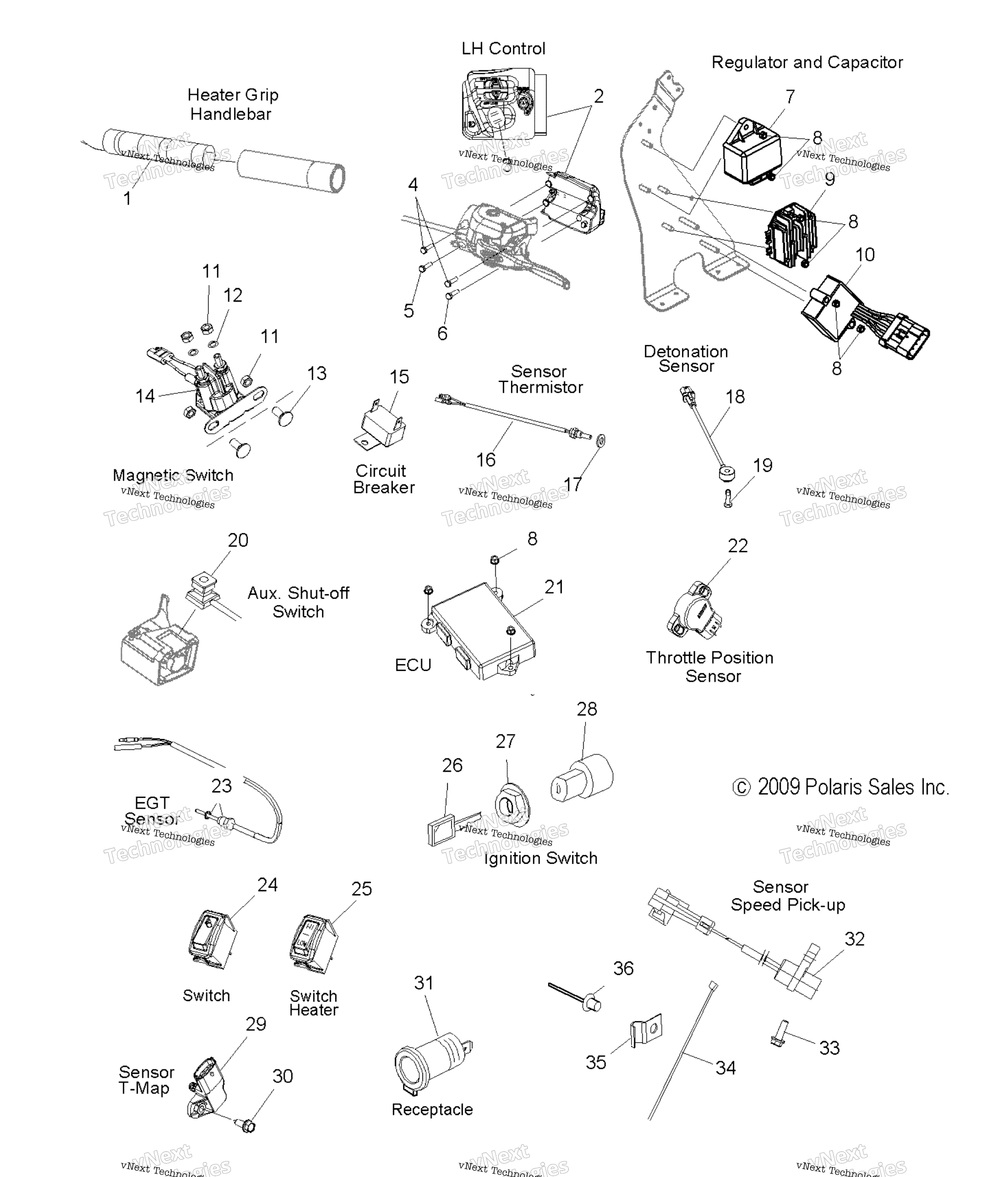 Electrical, Sensors & электрооборудование Components