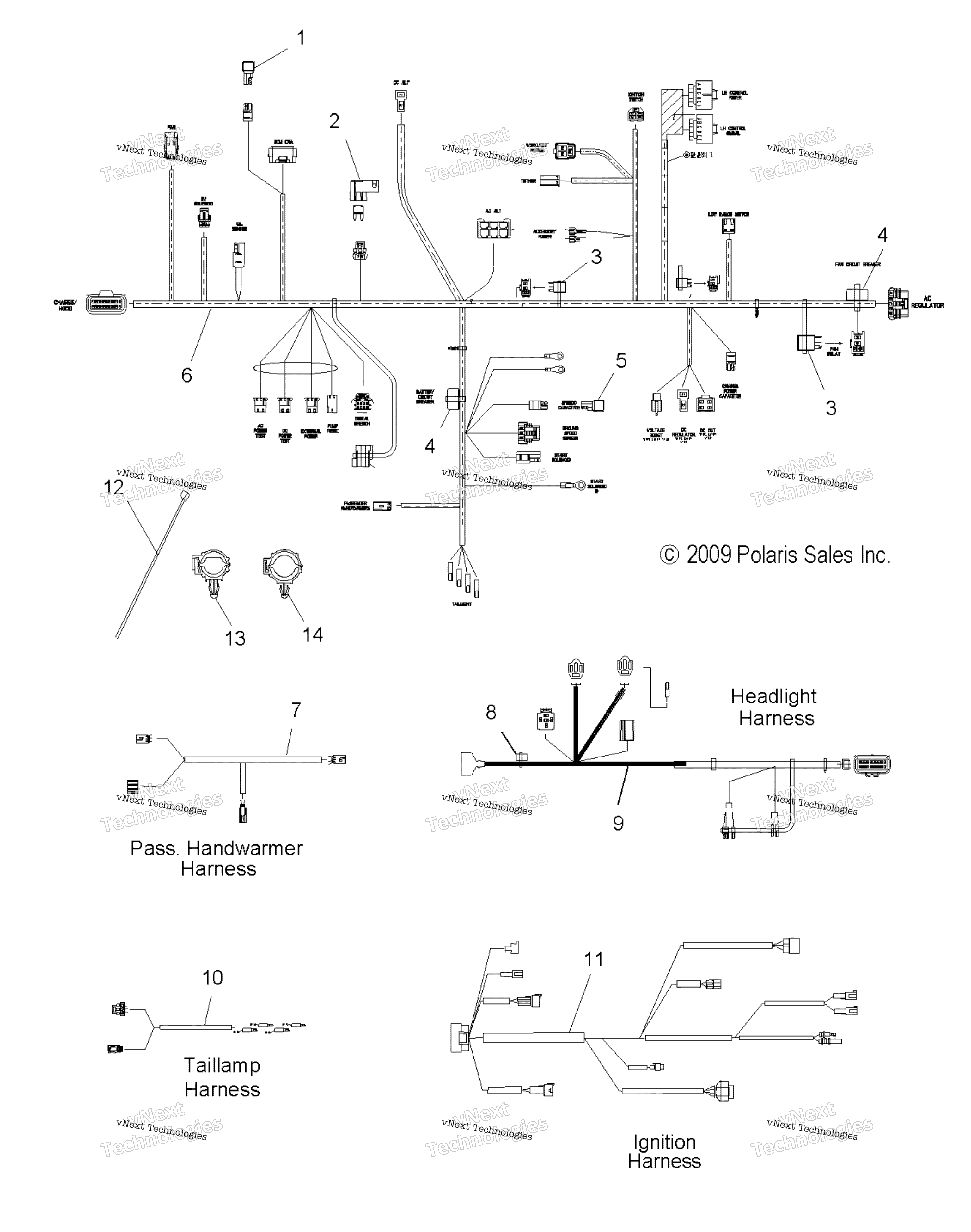 Electrical, провод Harnesses