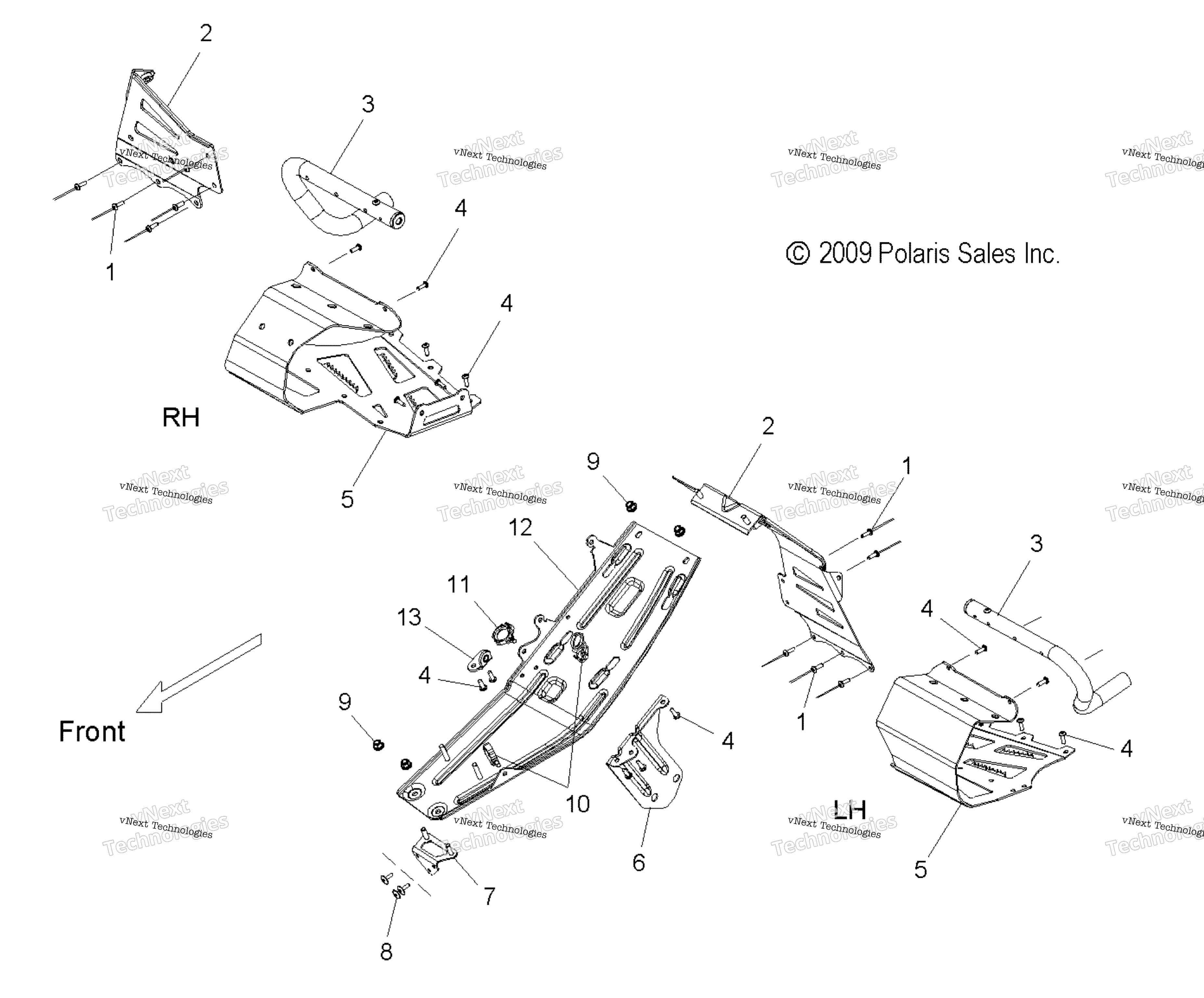 Chassis, сцепление защита & Footrests All Options