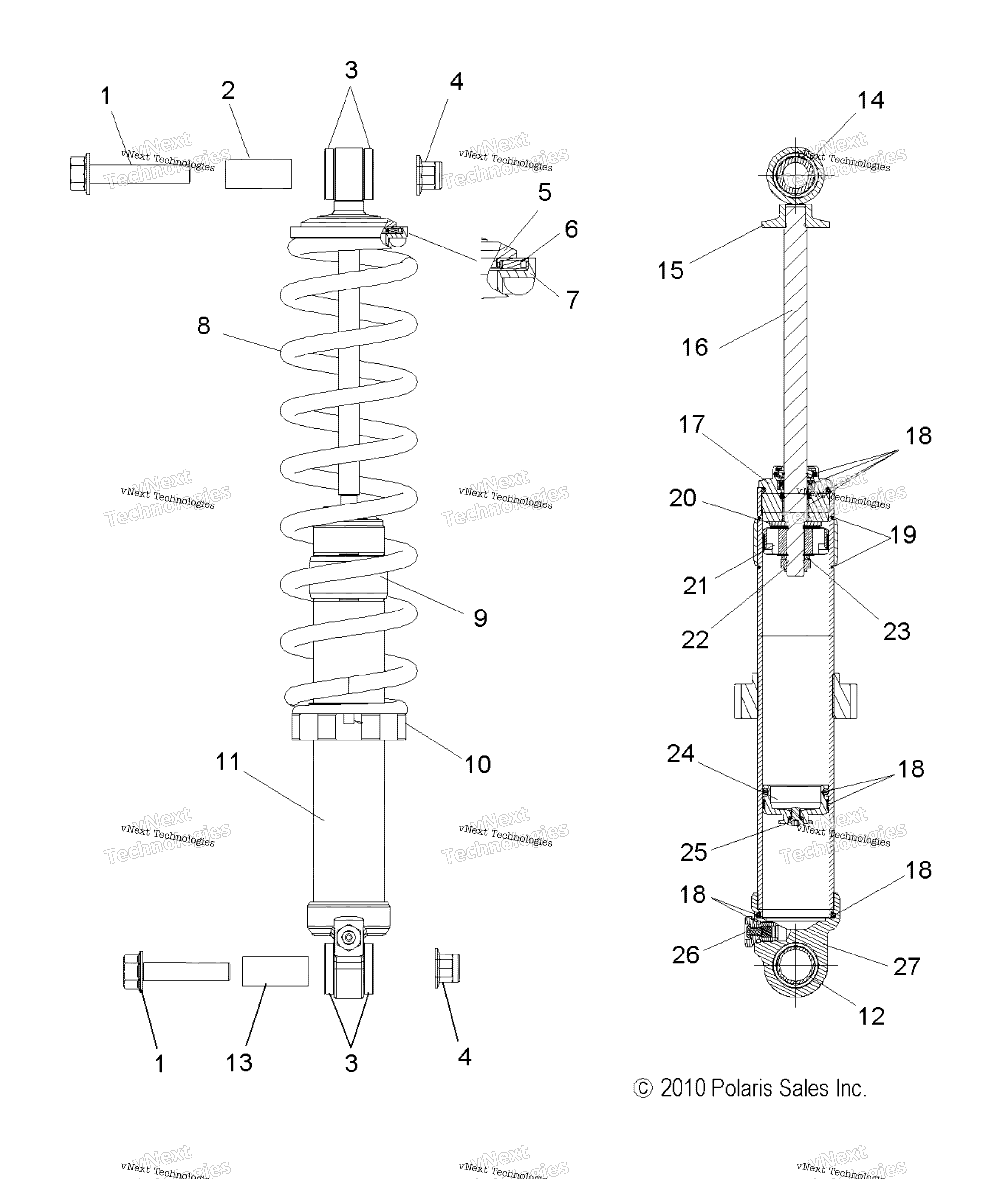 Suspension, Shock, задний All Options