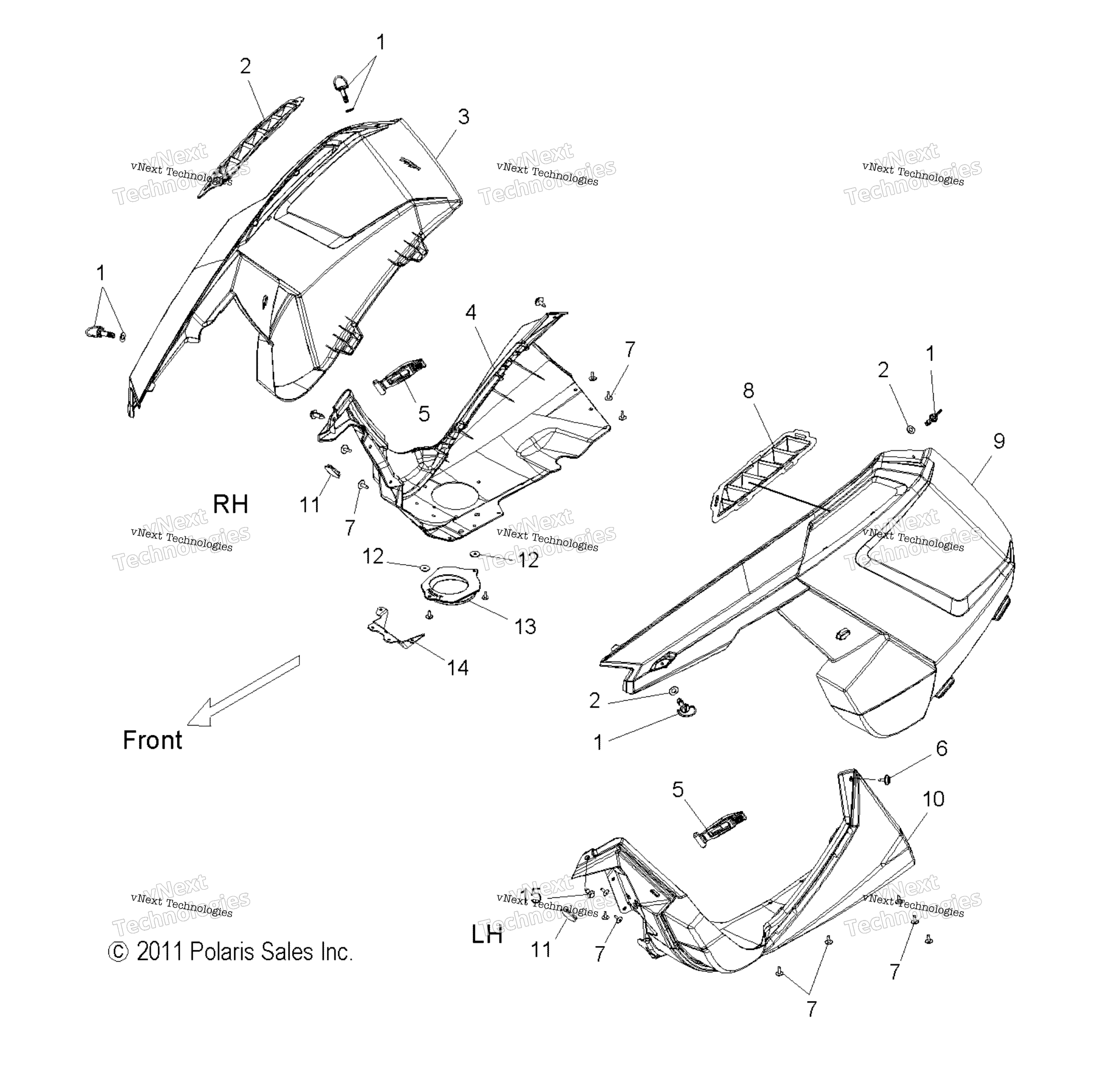 Body, Fenders & Side Panels All опции