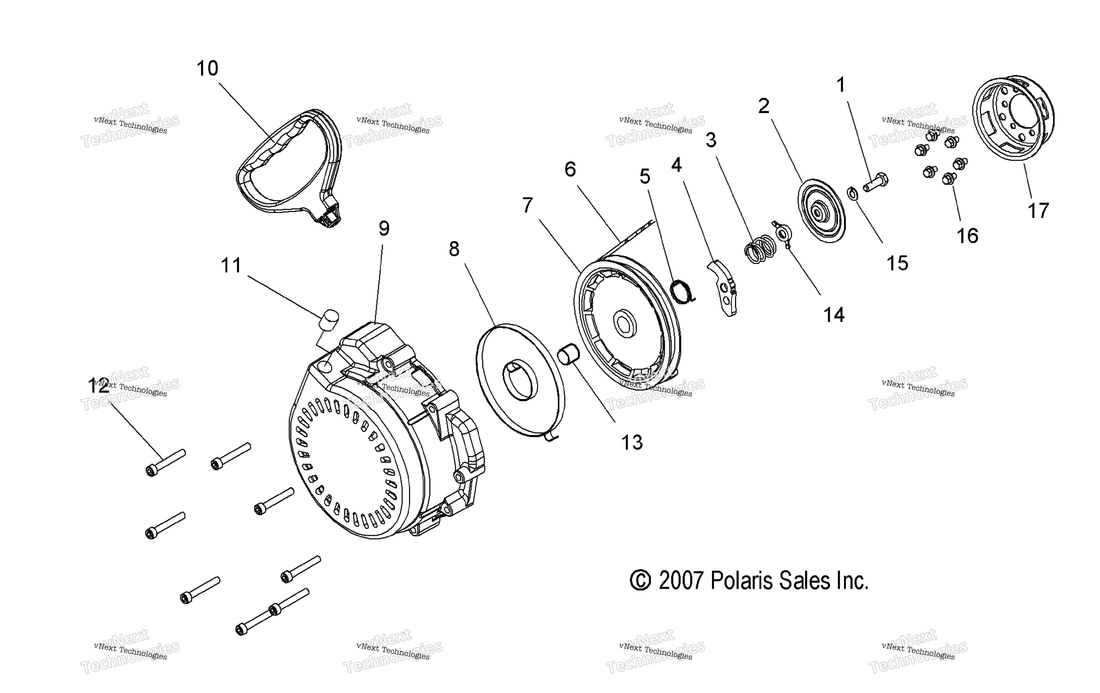 Engine, Recoil стартер All Options