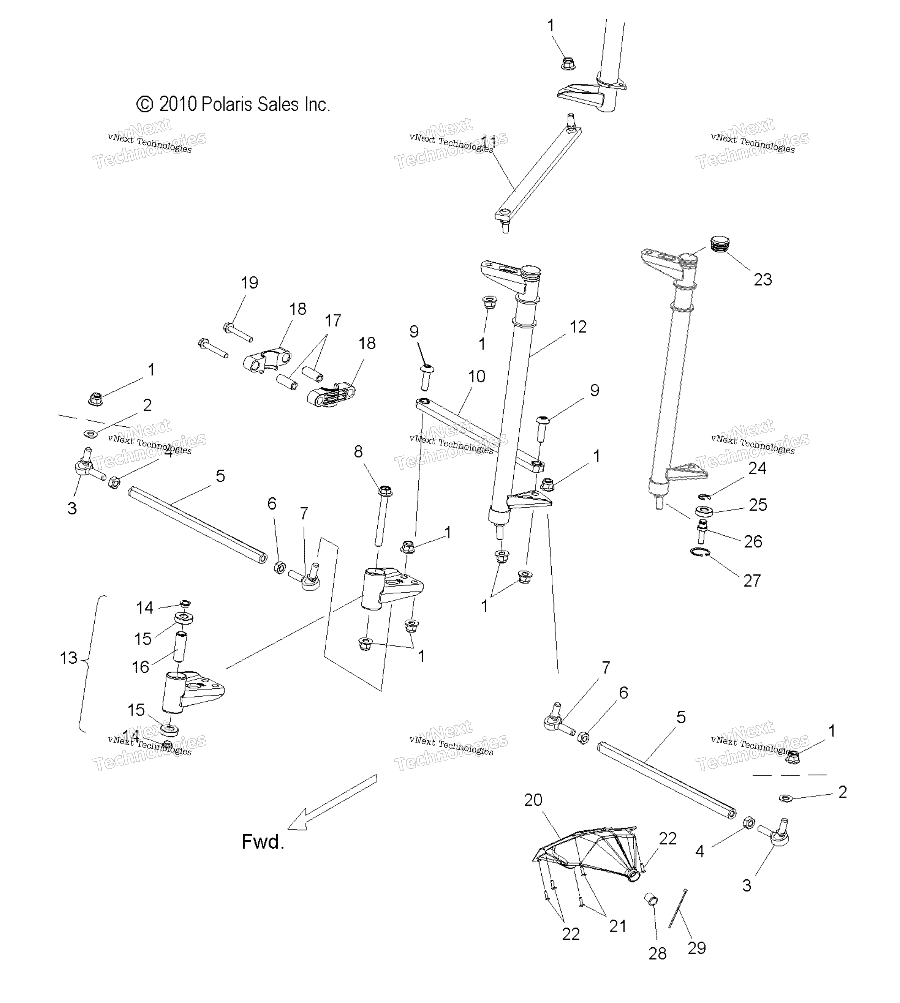 Steering, нижний