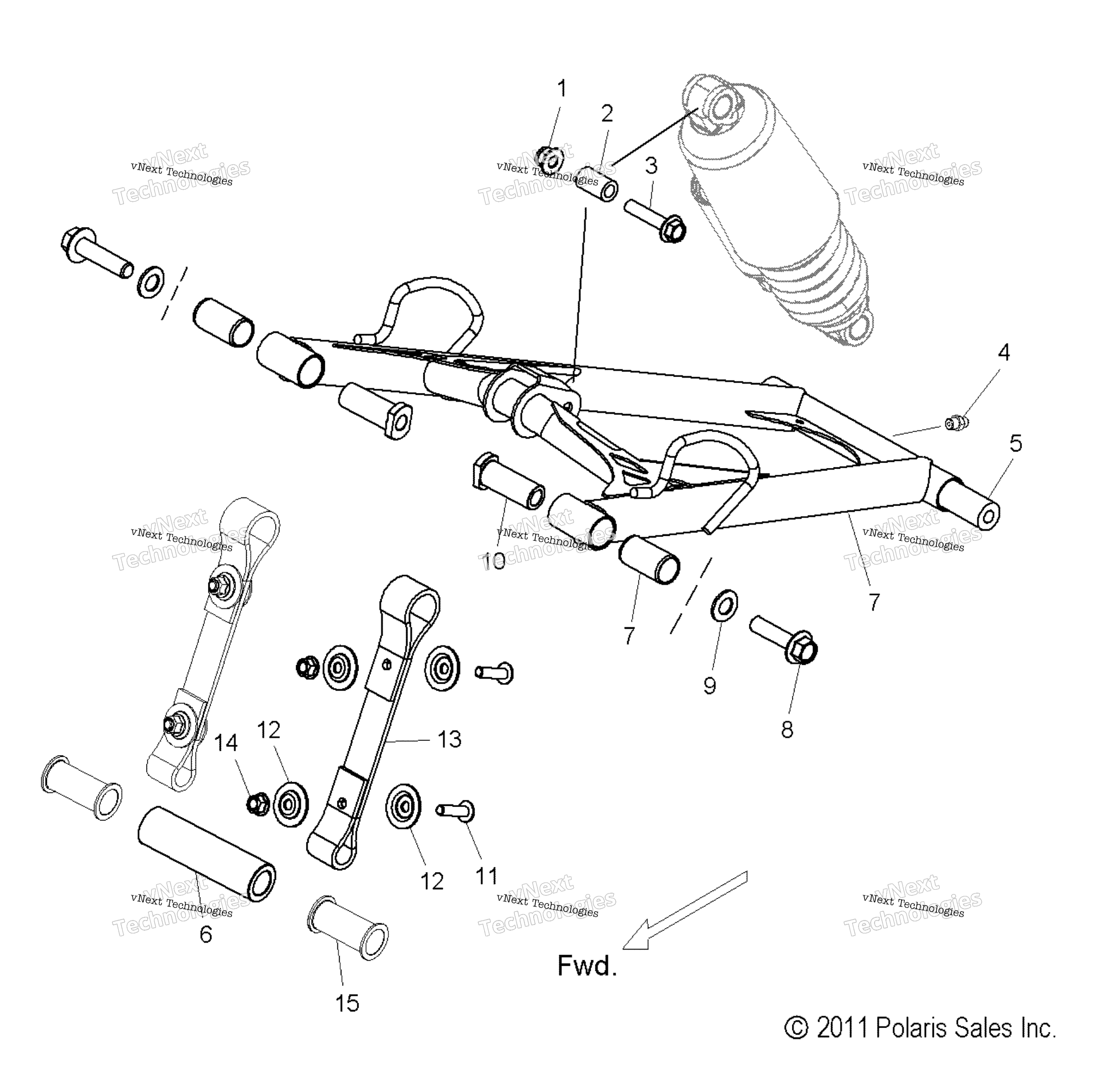 Suspension, Torque Arm, передний