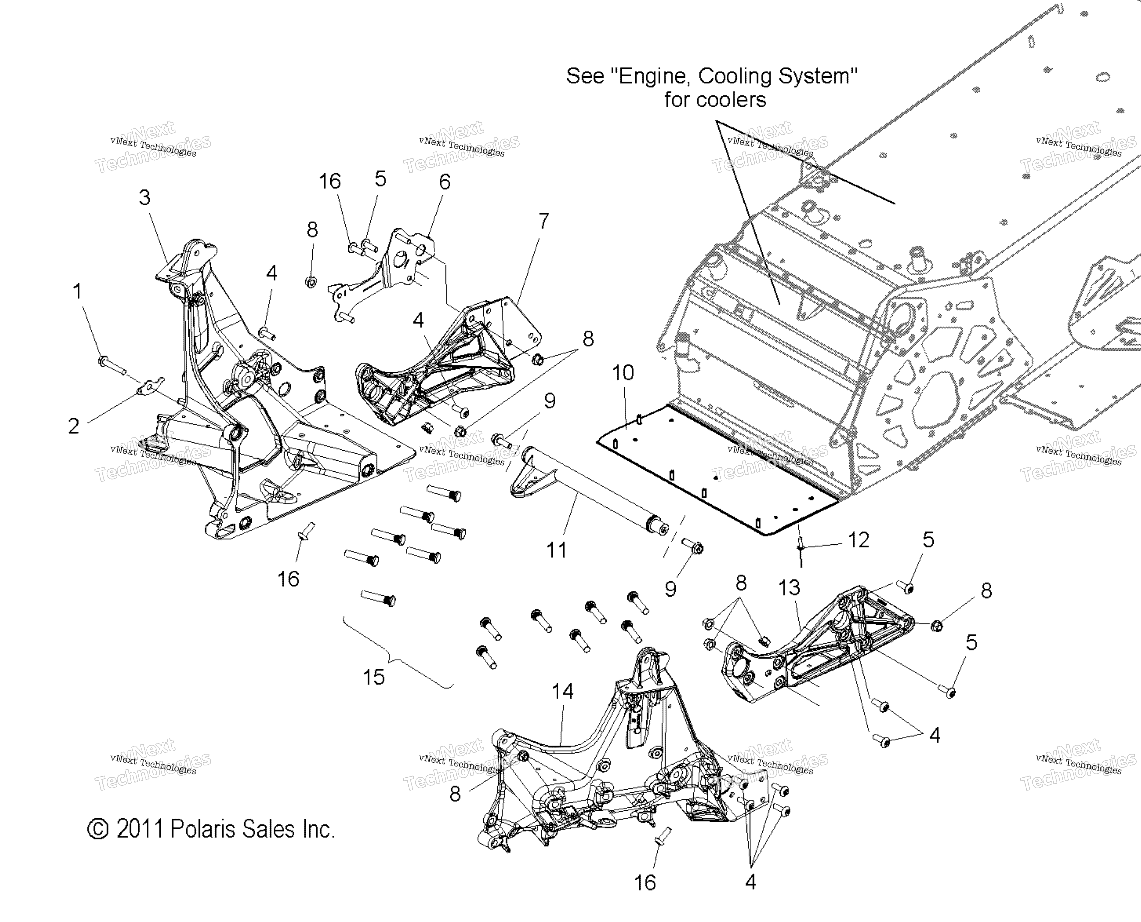 Chassis, Bulkhead Asm. All опции