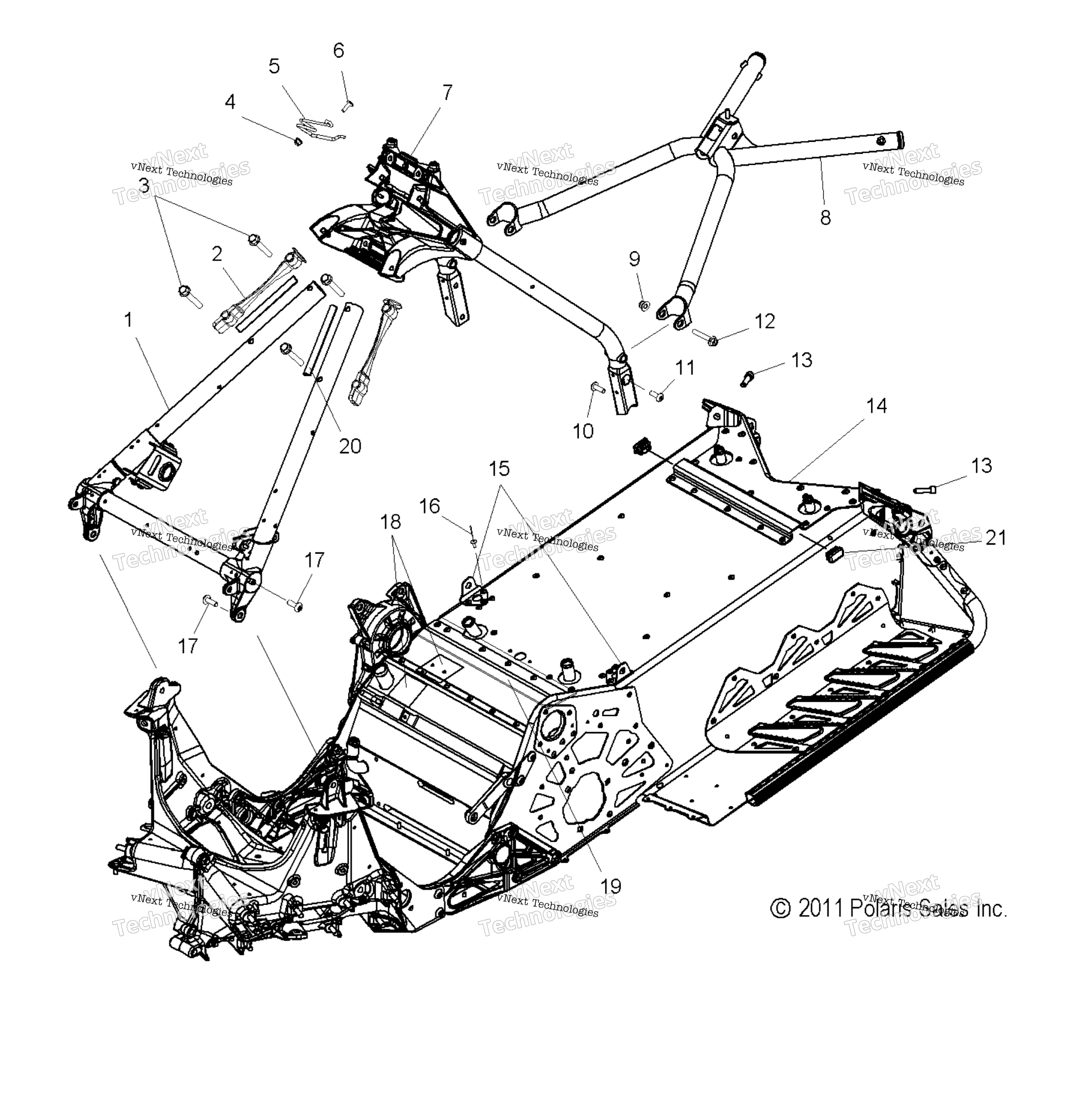 Chassis, Chassis Asm. & Over Structure All опции