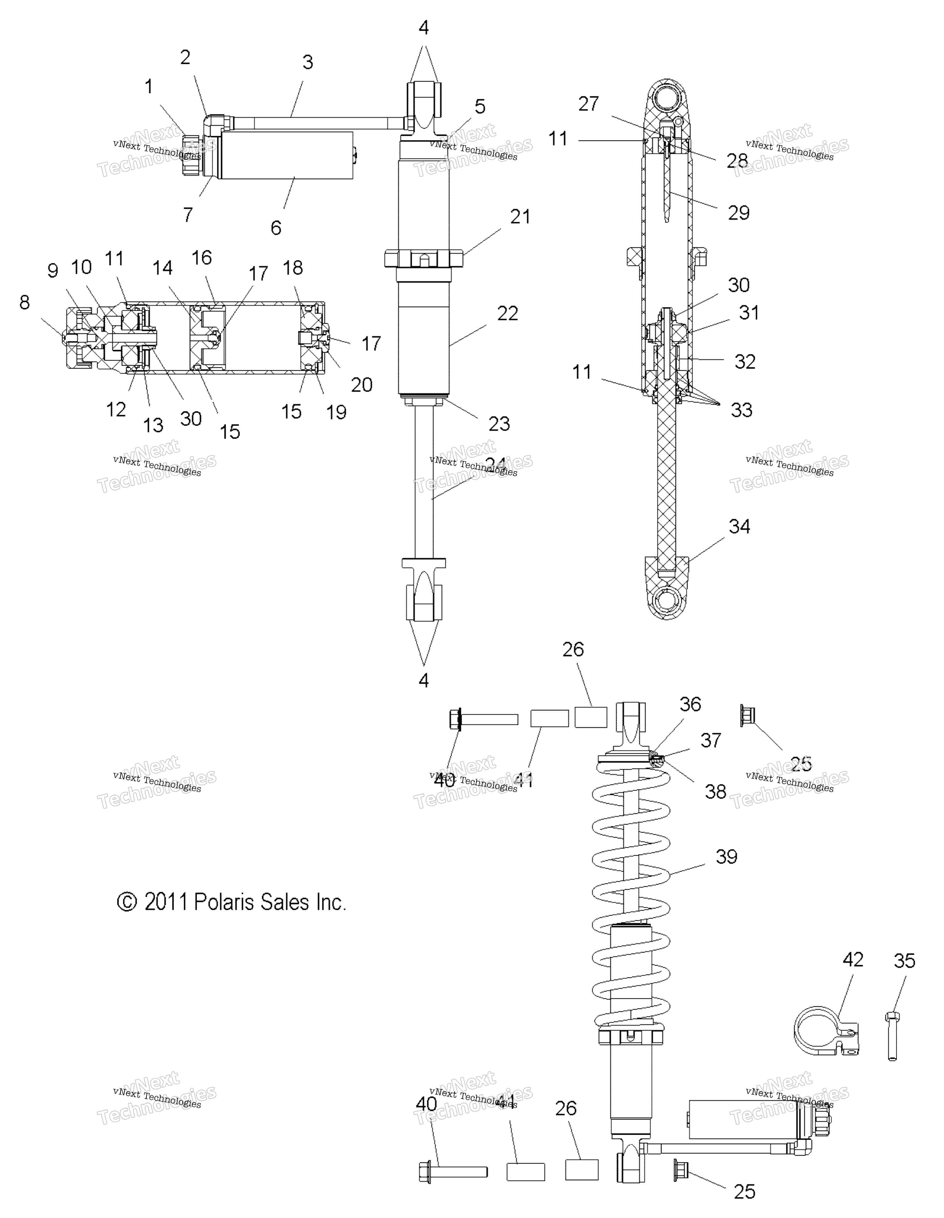 Suspension, Shock, задний All Options