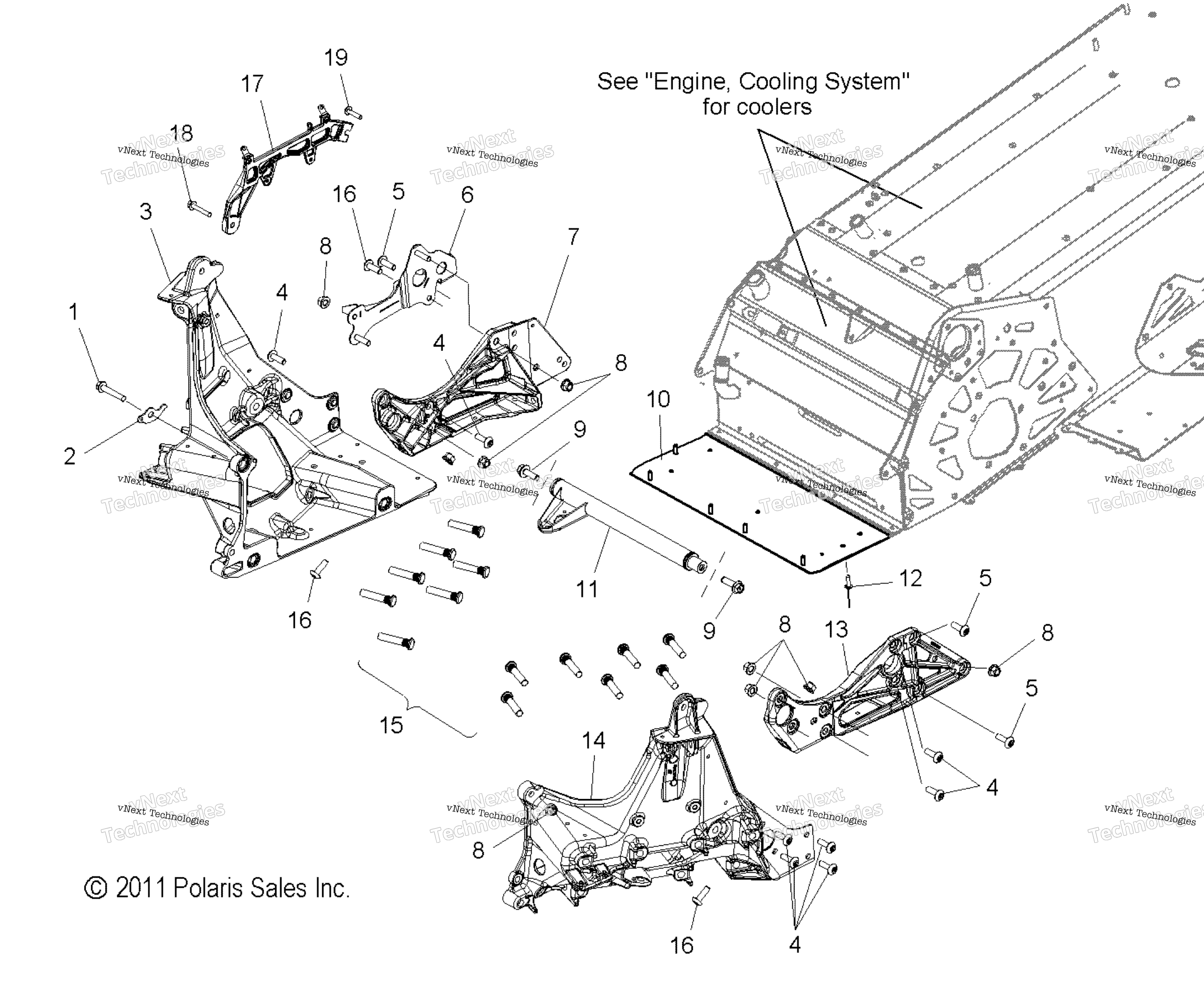 Chassis, Bulkhead Asm. All опции