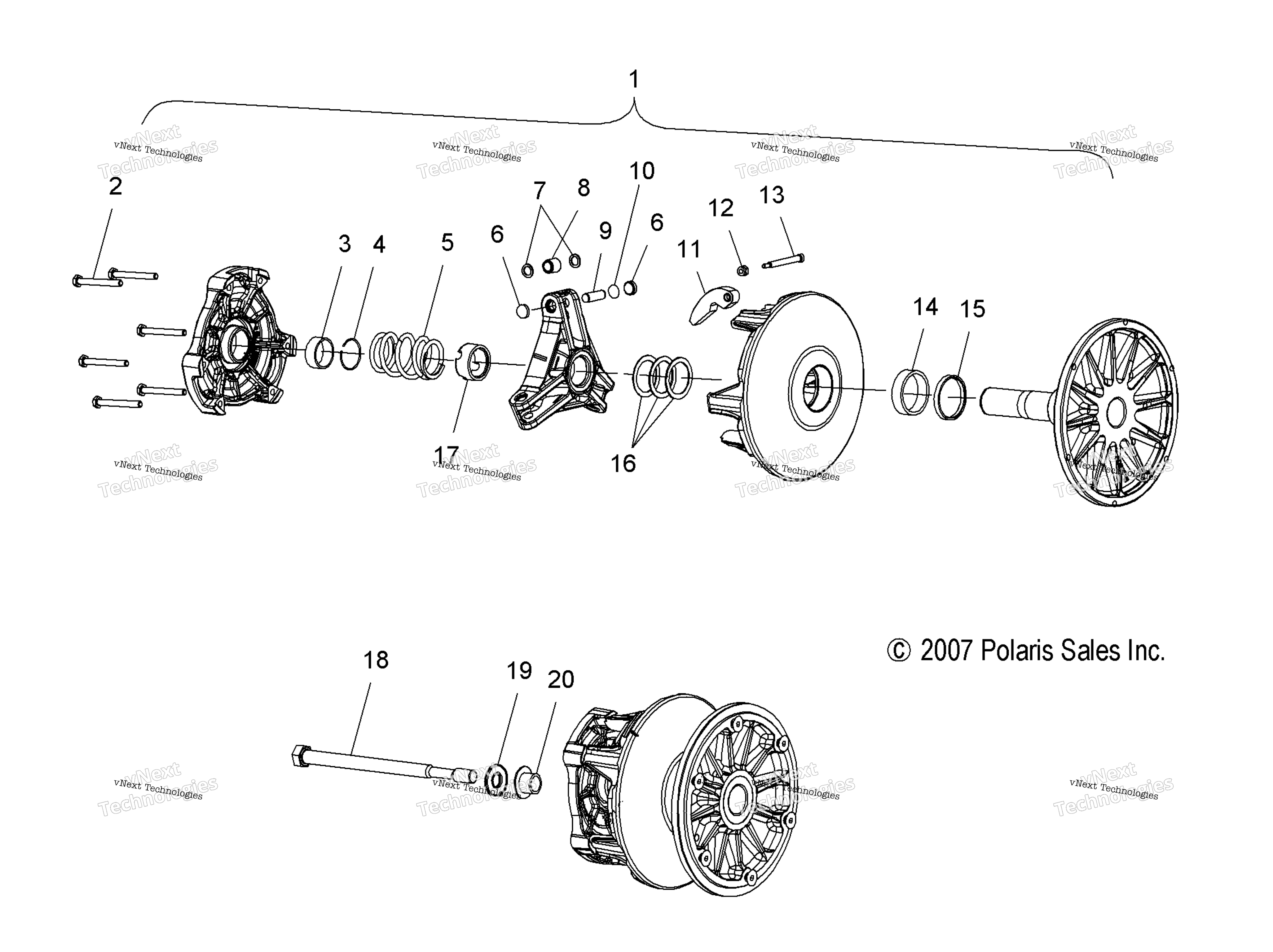 Привод Train, Clutch, Primary