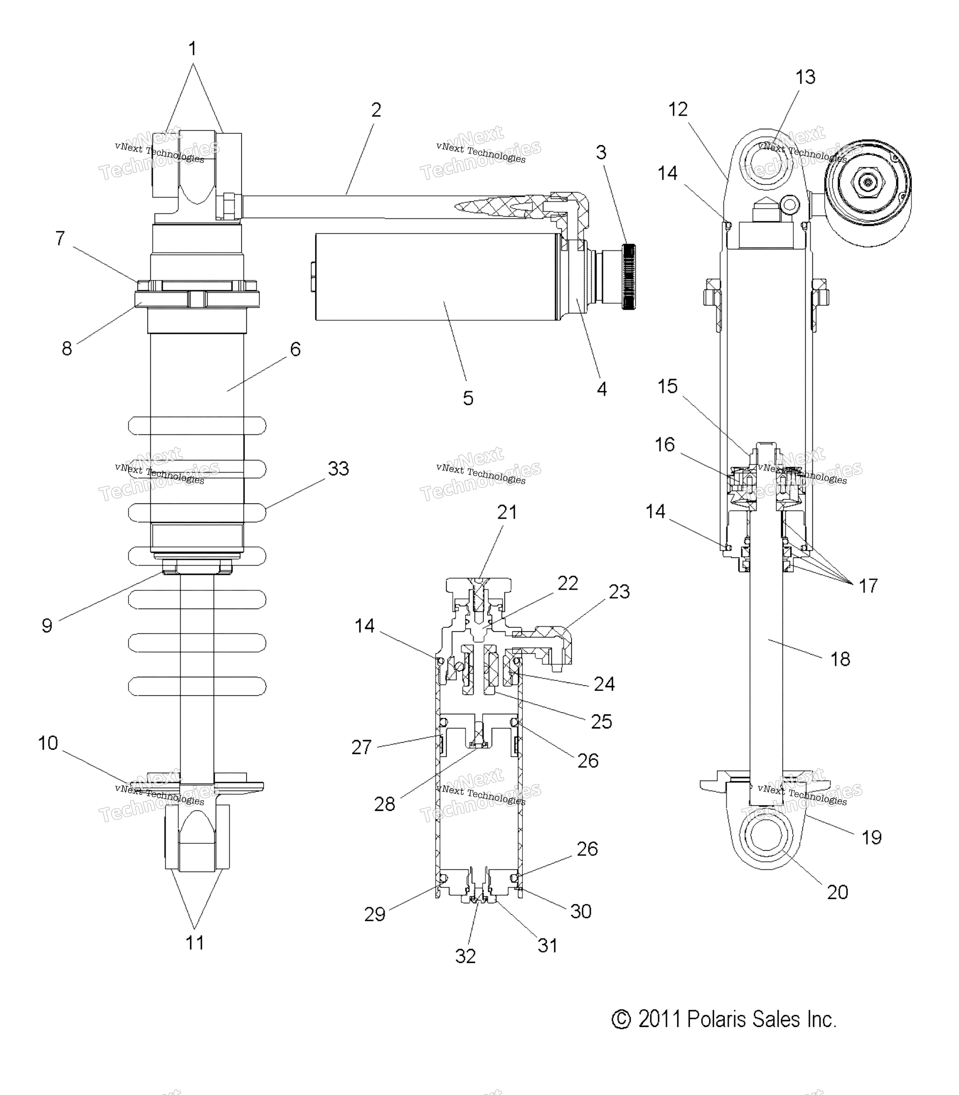 Suspension, Shock, передний Track