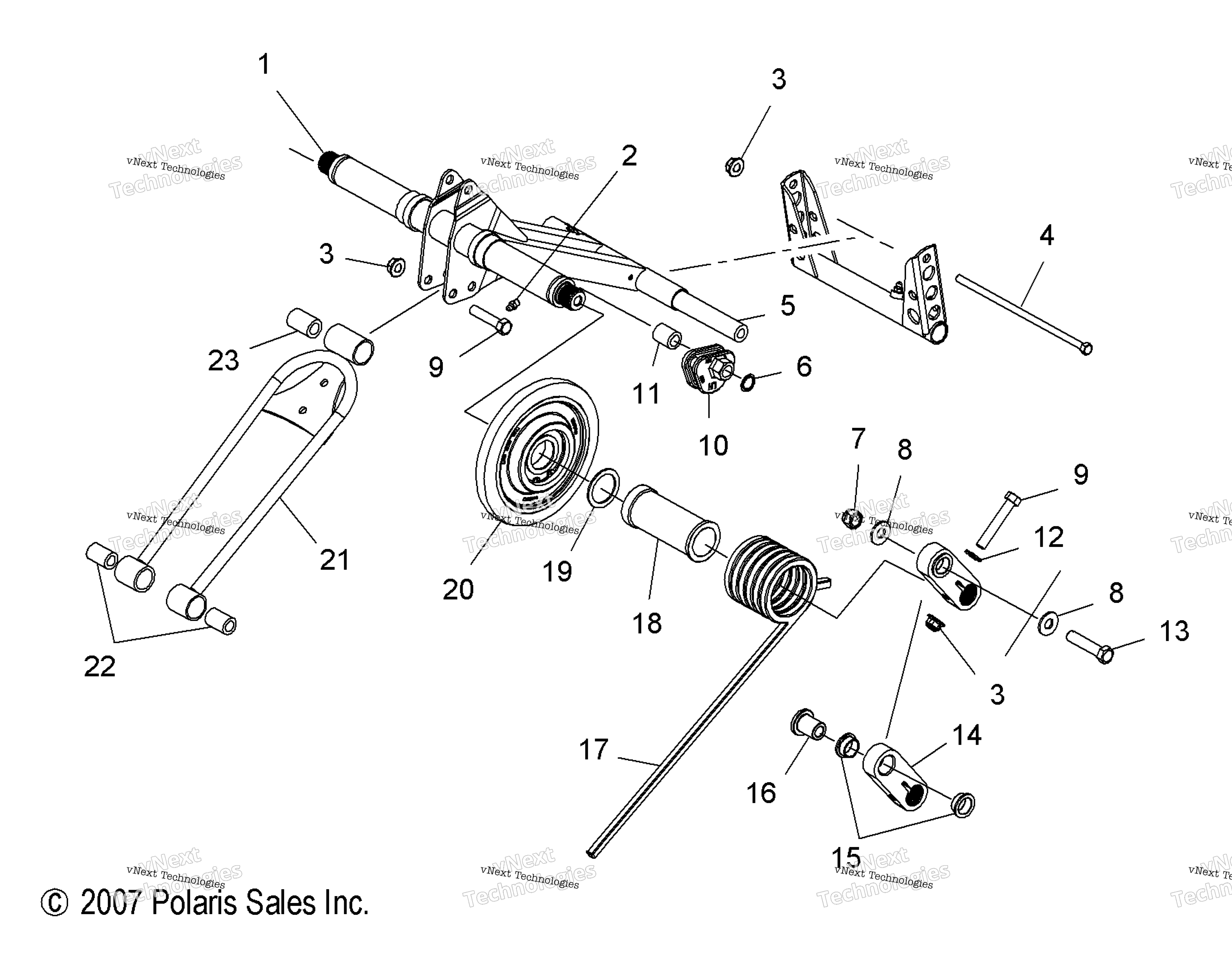Suspension, Torque Arm, Rear, U.S. S12pr5bsa / Bsl