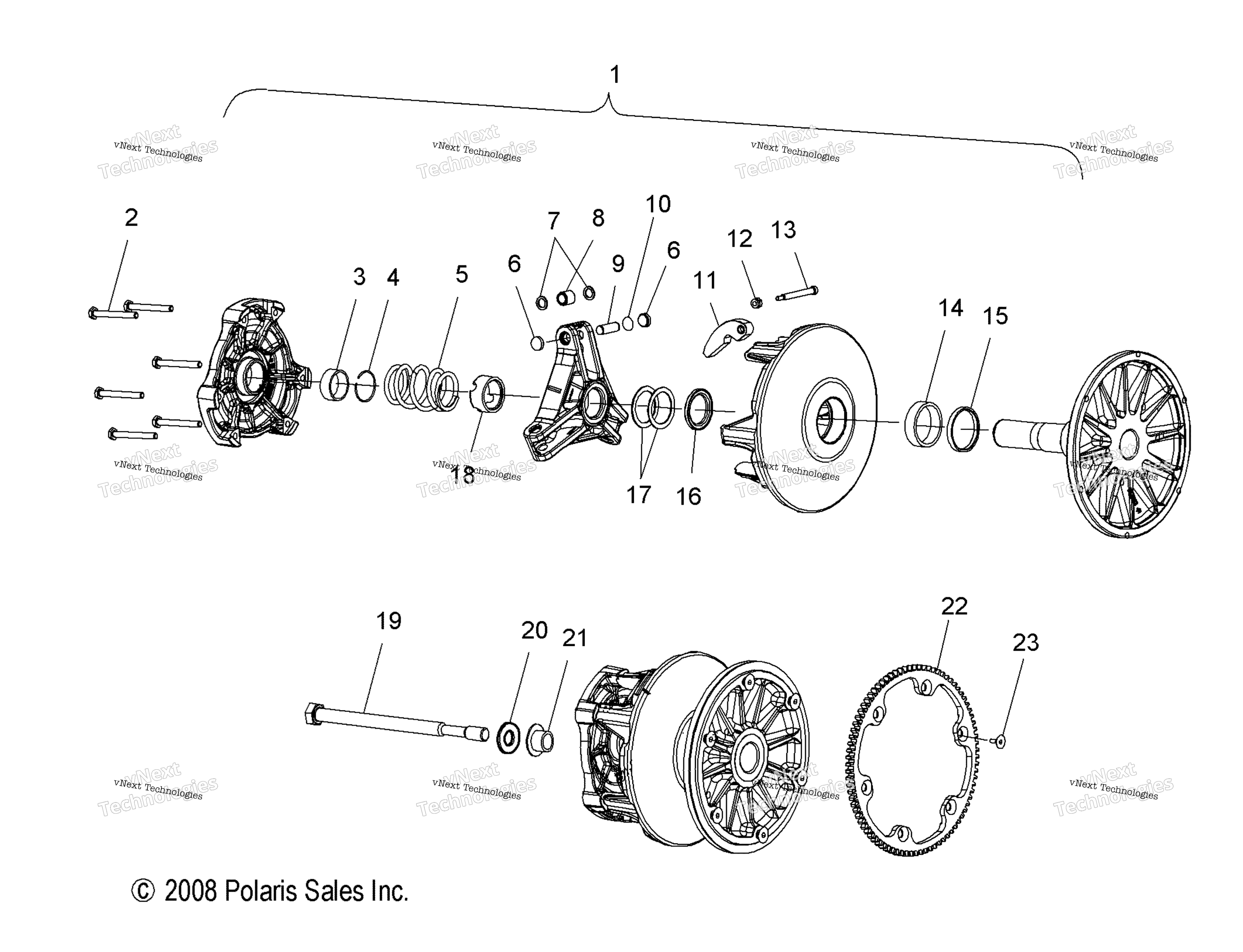 Привод Train, Clutch, Primary All Options