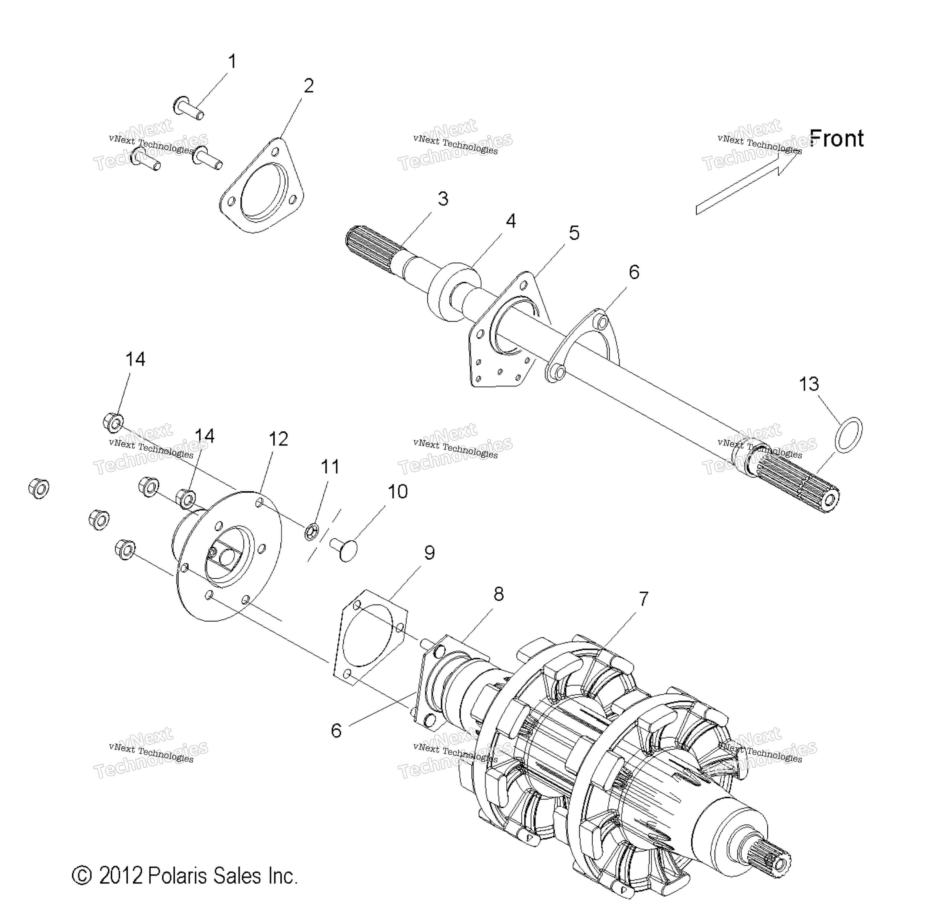 Привод Train, Jackshaft & Driveshaft