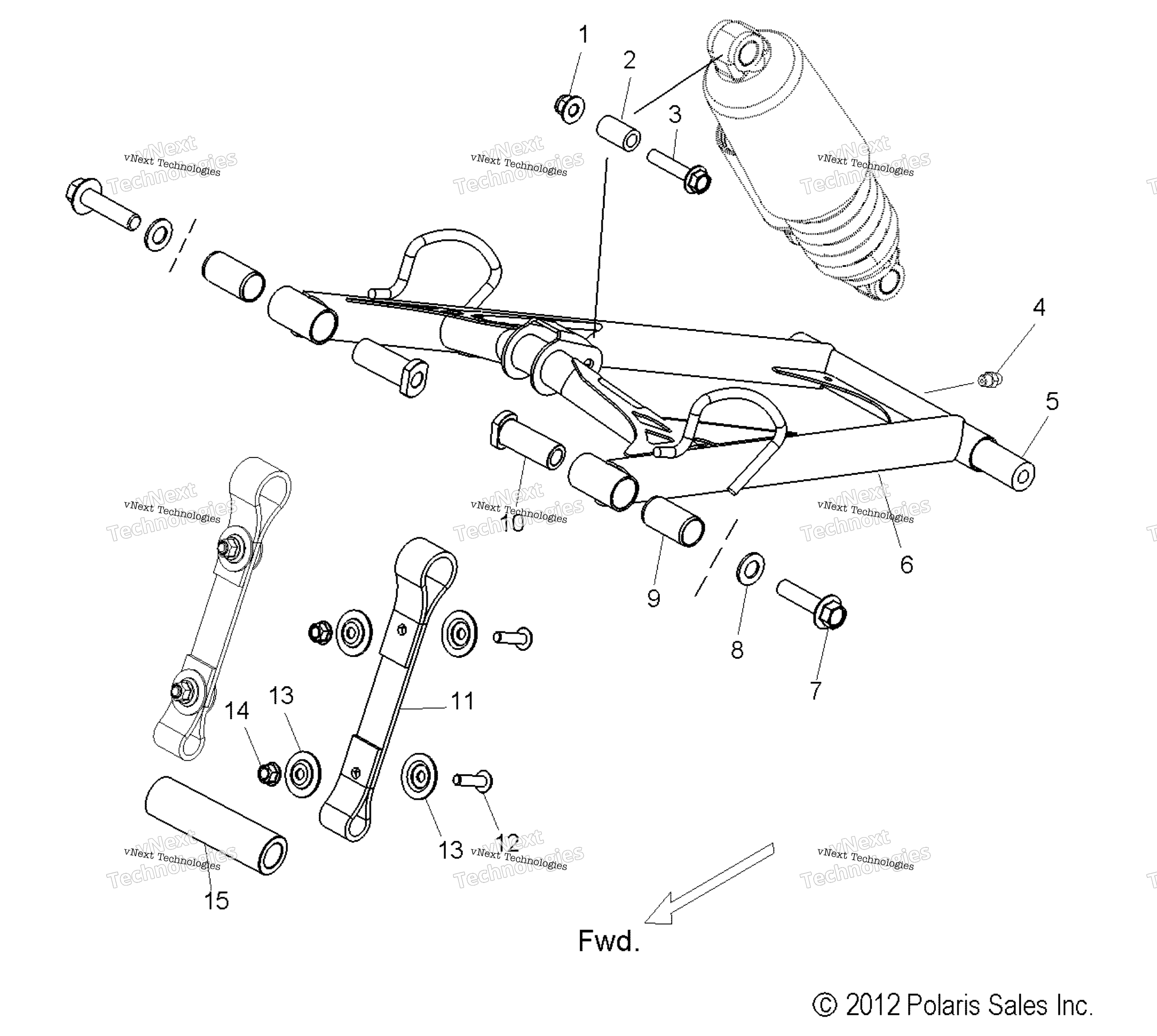 Suspension, Torque Arm, передний