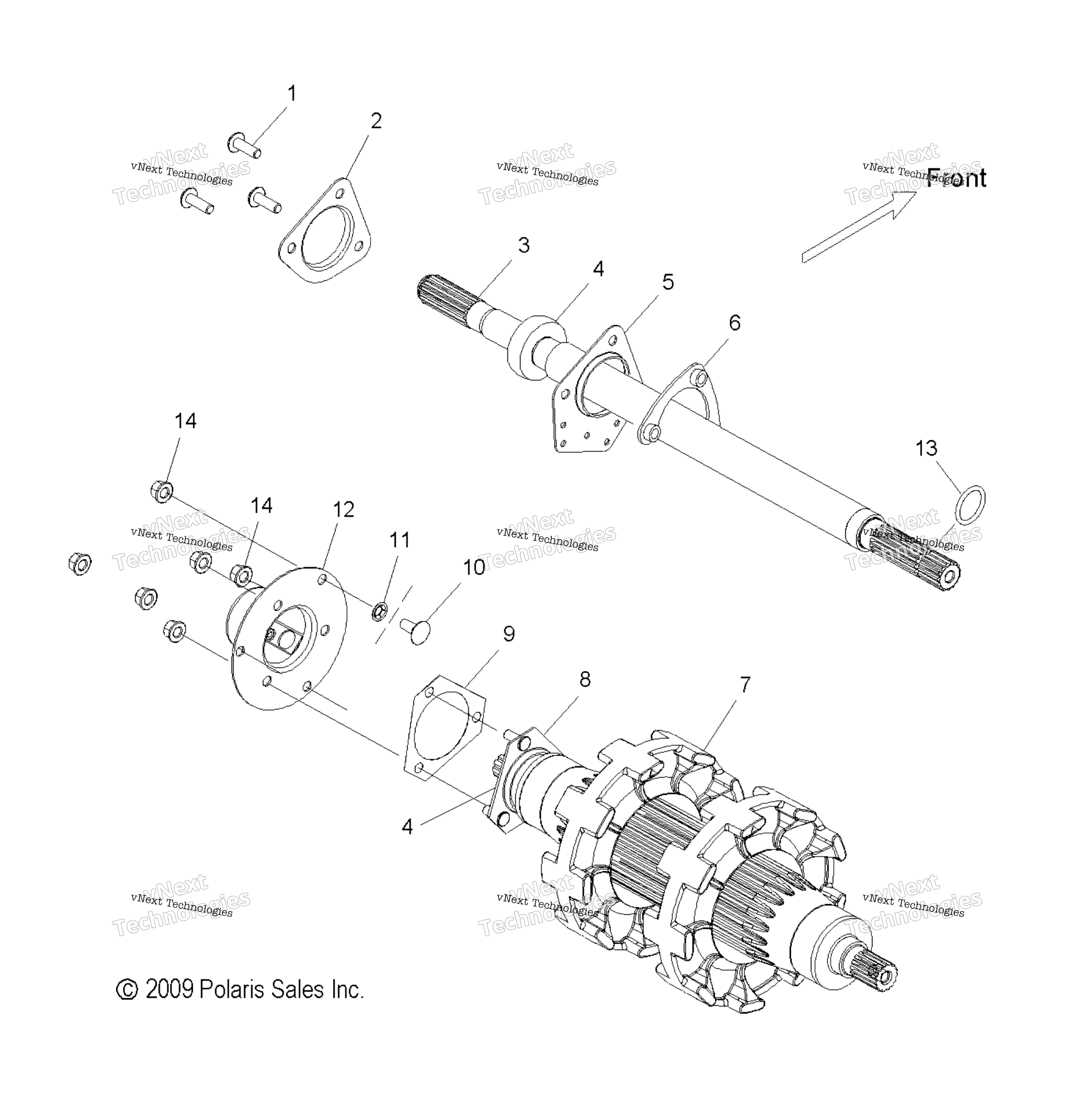 Привод Train, Jackshaft & Driveshaft