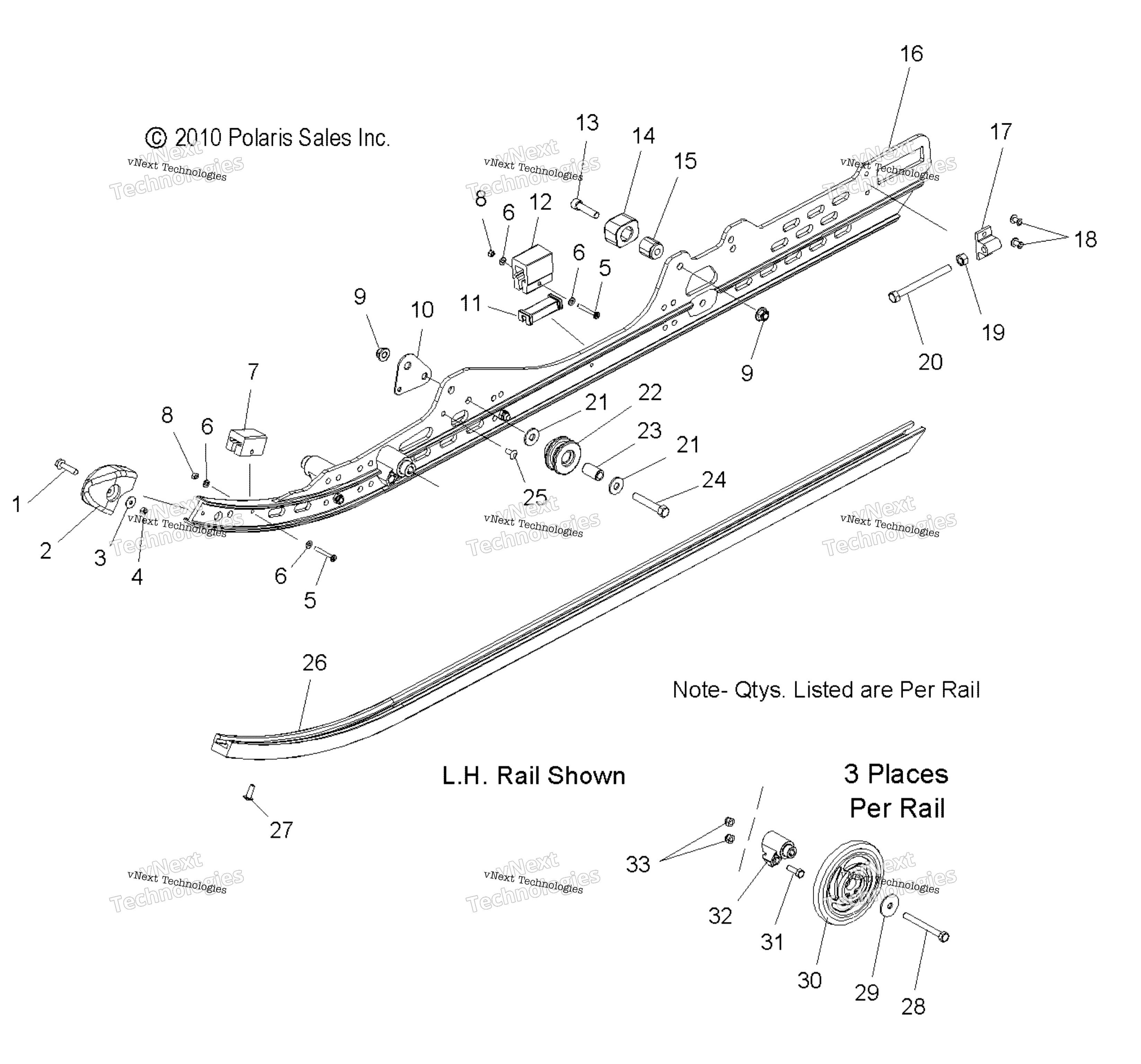 Suspension, Rail Mounting, U.S. S13pr5bsa / Bsl