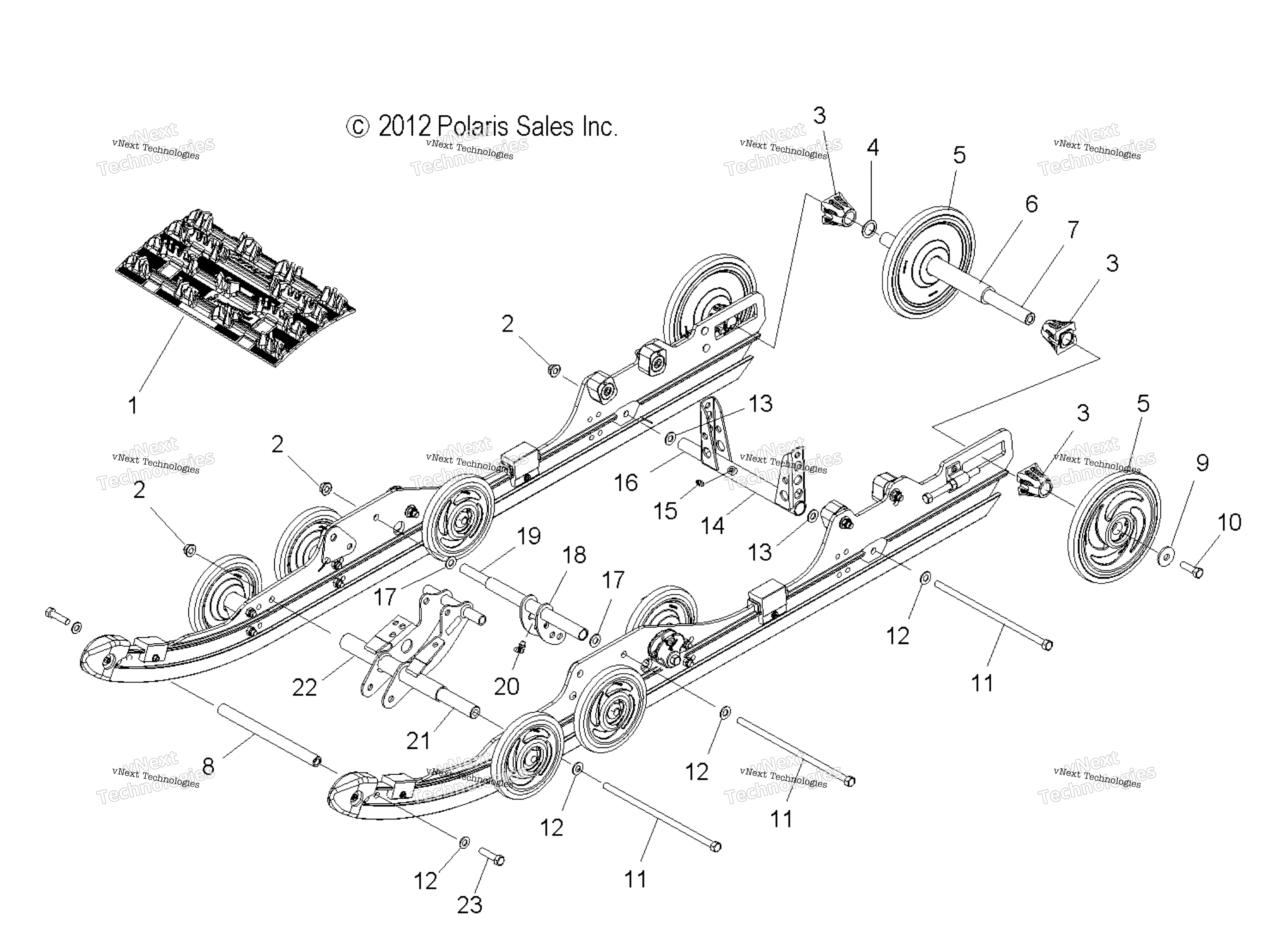Suspension, Rear, Cdn, Intl S13ps5bsl / Bel