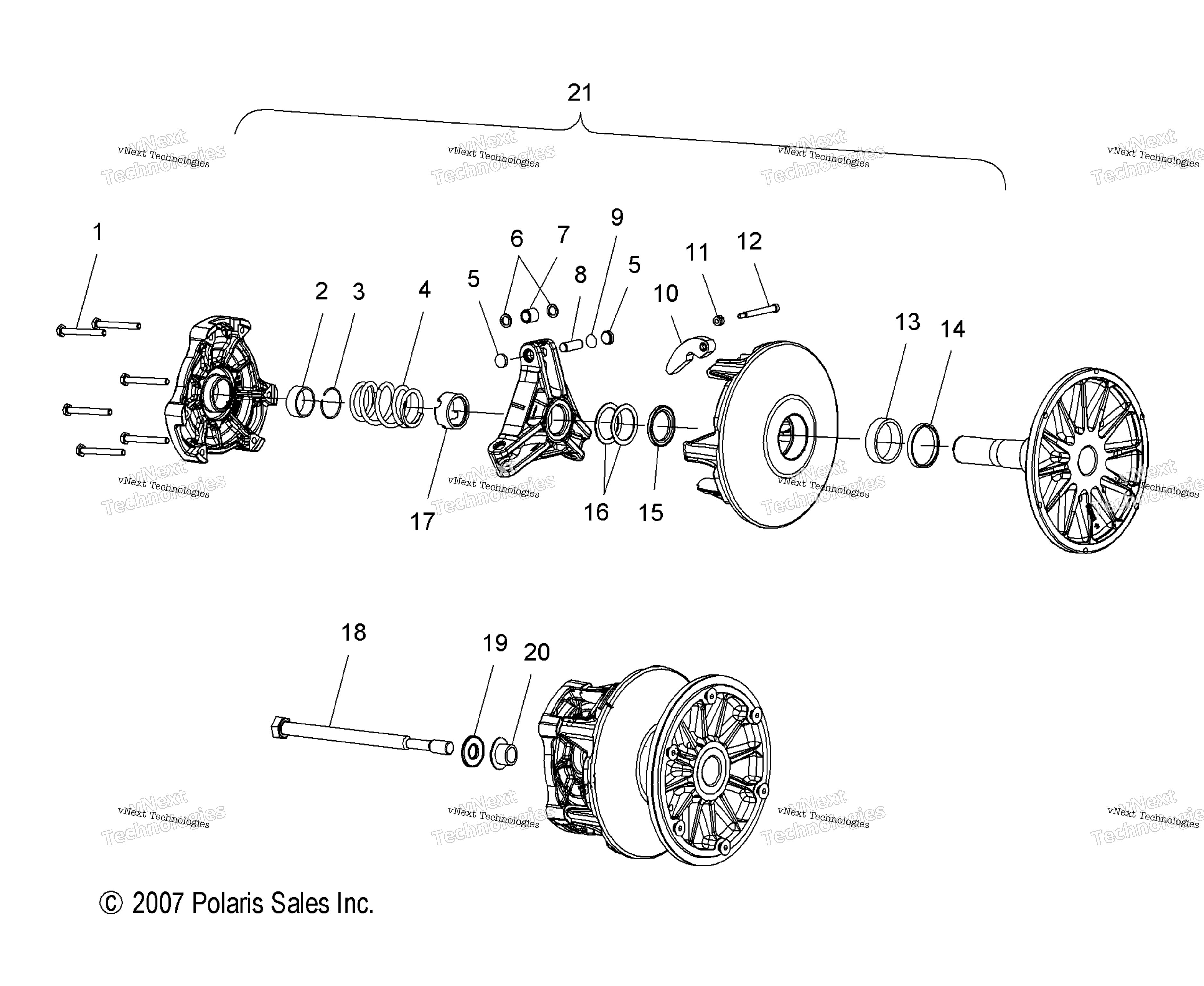 Привод Train, Clutch, Primary