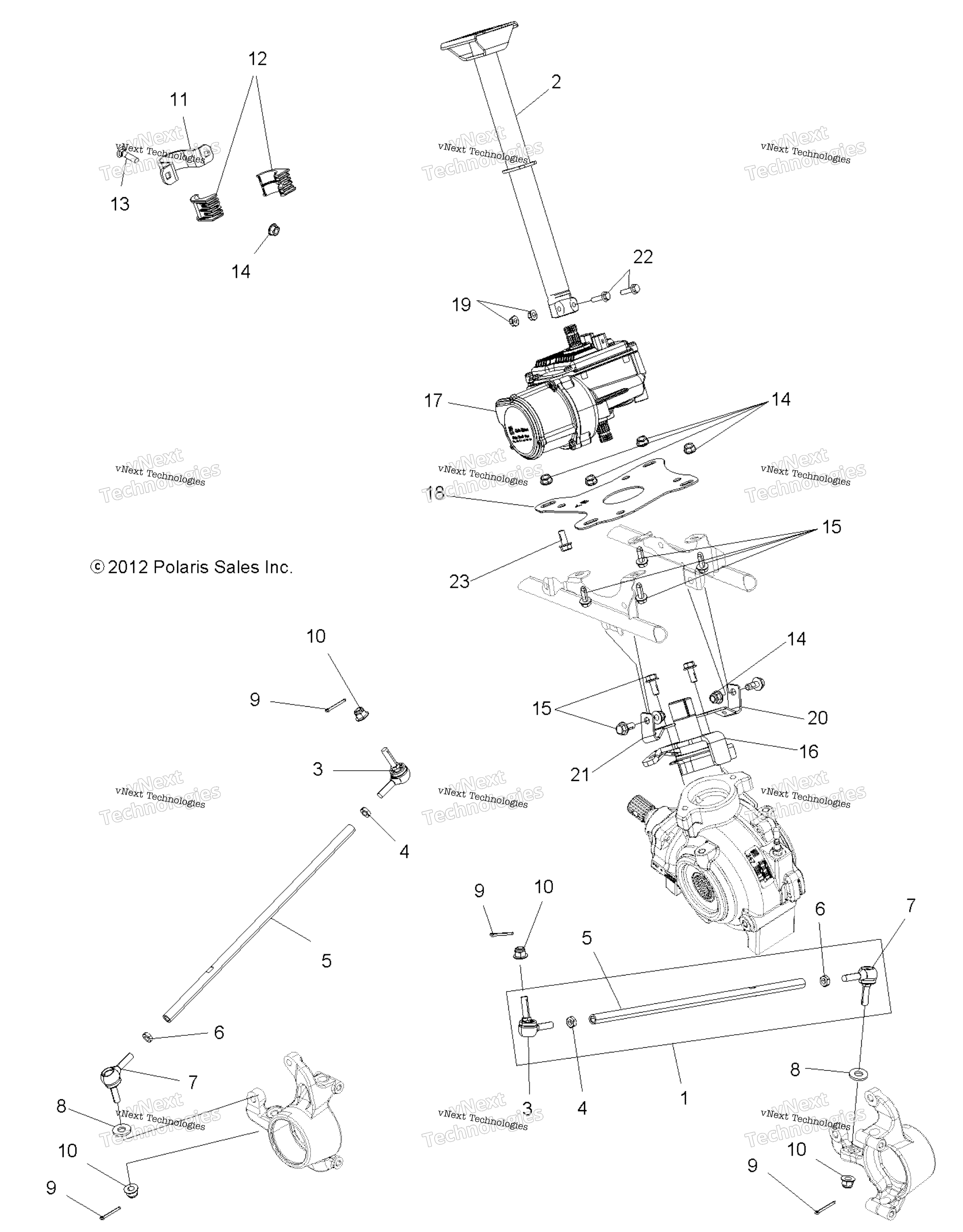Steering, рулевое управление Post Asm. A13gh8eak