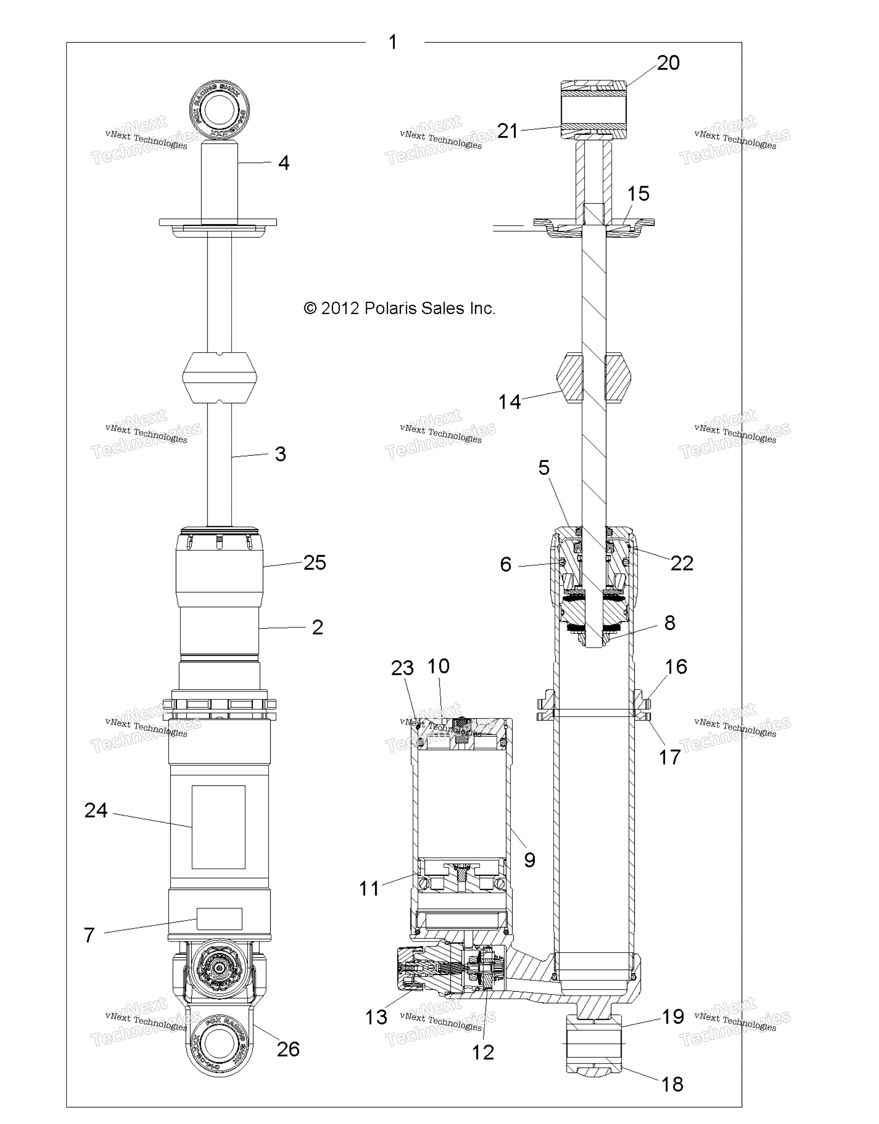 Suspension, Shock, задний
