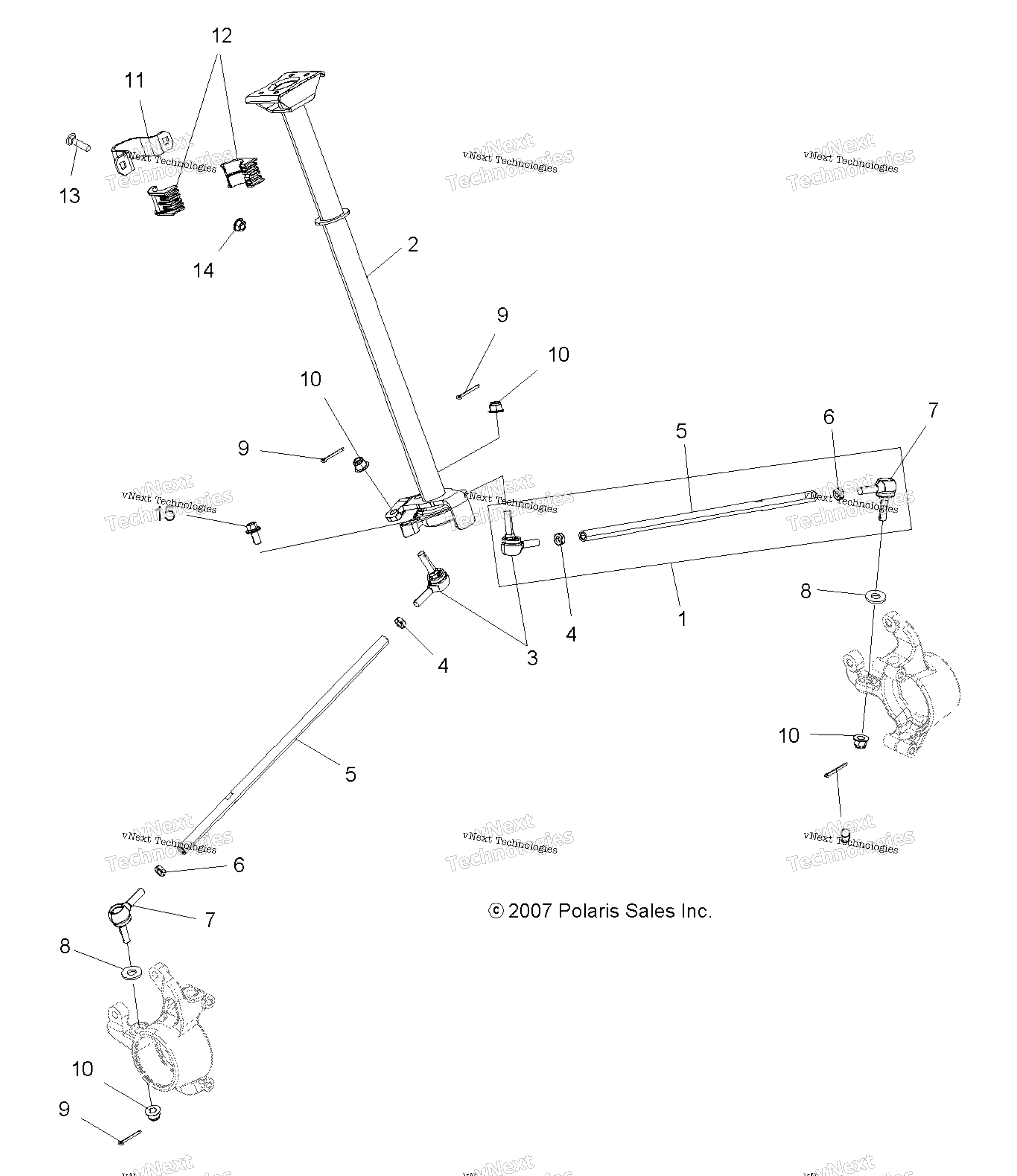 Steering, рулевое управление Post Asm. A14gh85ad