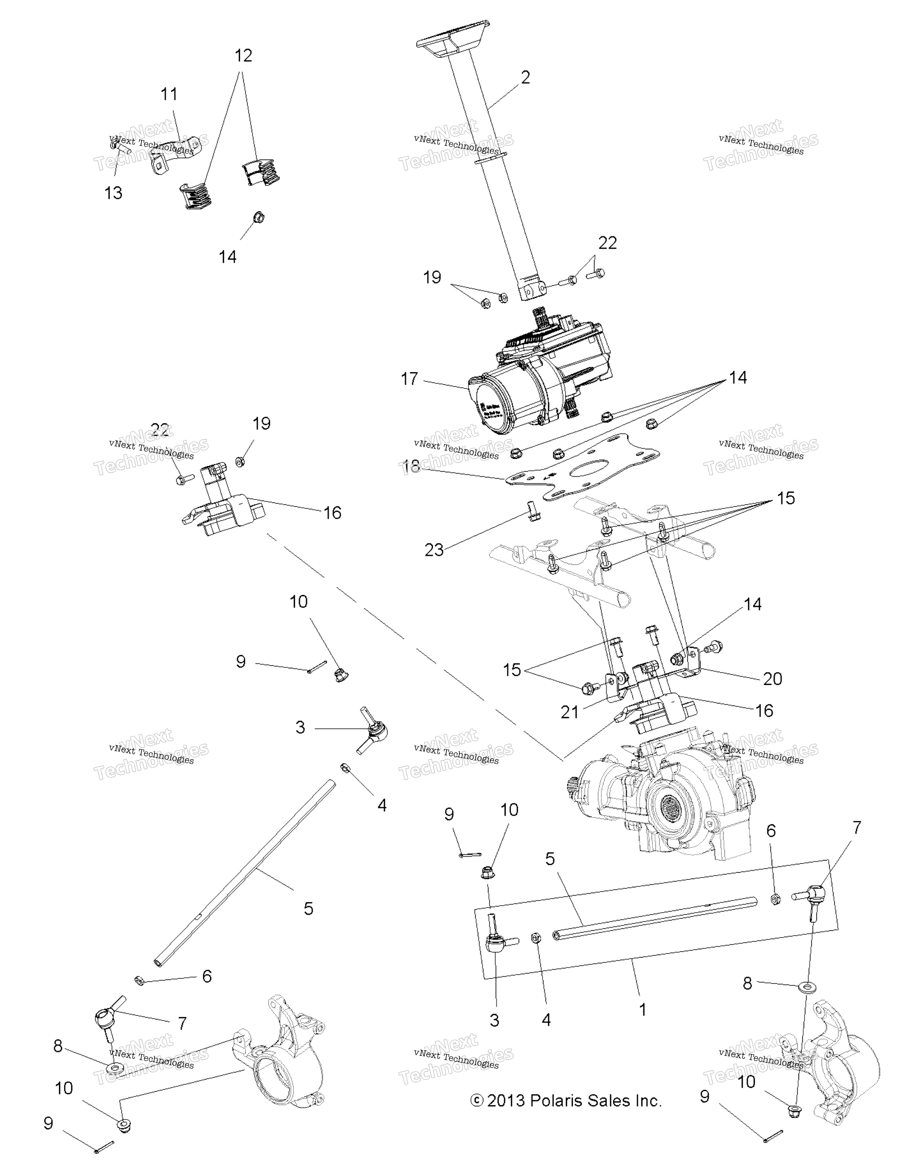 Steering, рулевое управление Post Asm. A14gh8eai