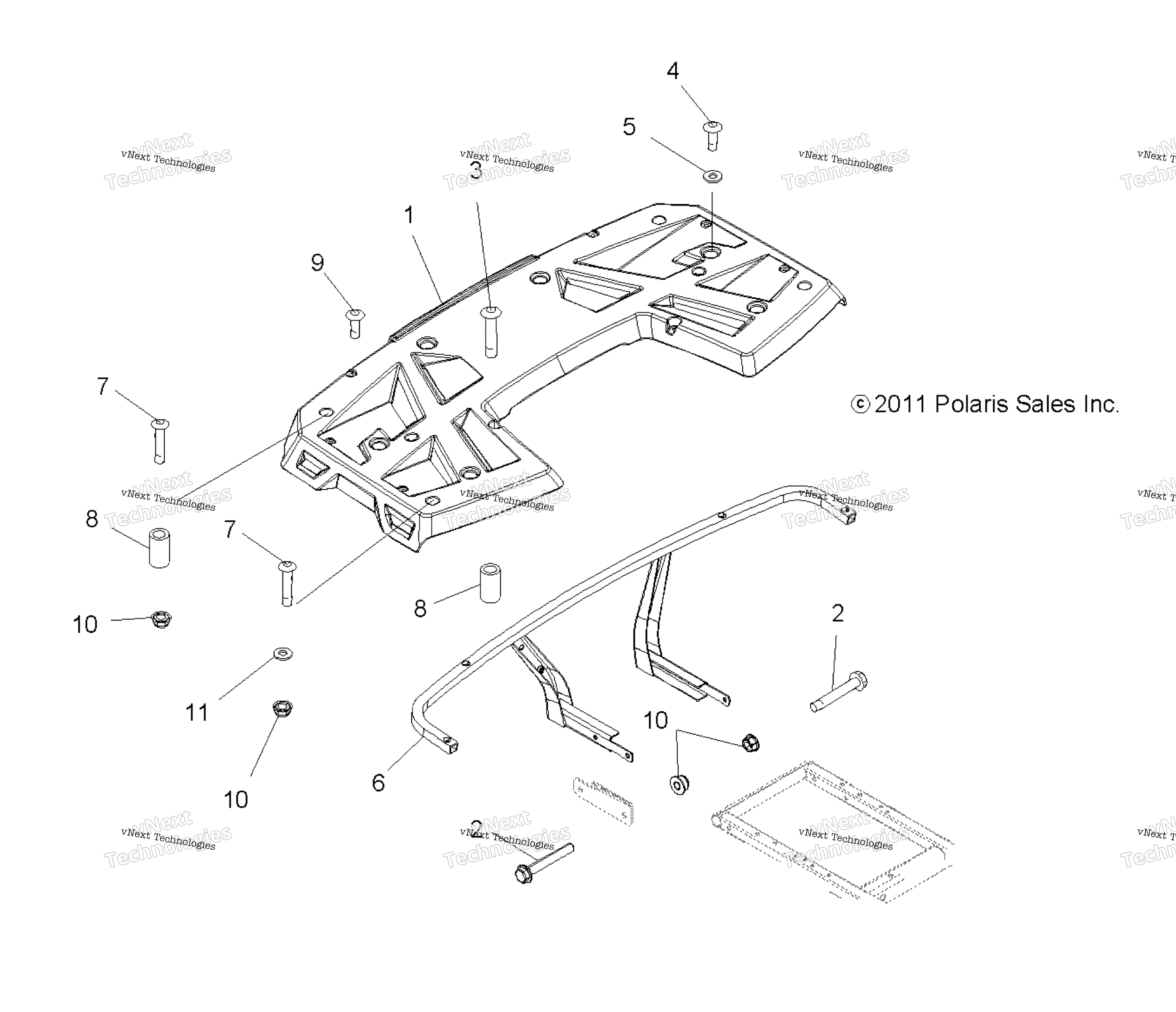 Body, задний полка A14mh46aa / Ah