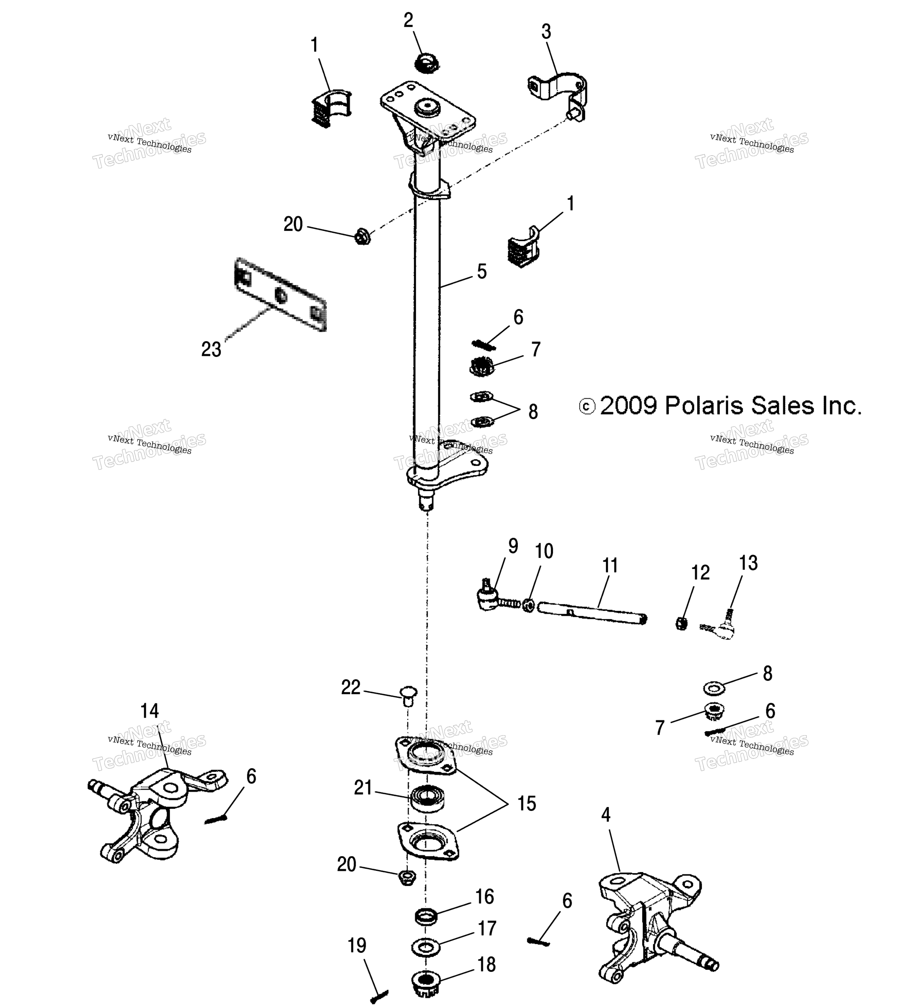 Steering, рулевое управление Post & тяга Rods