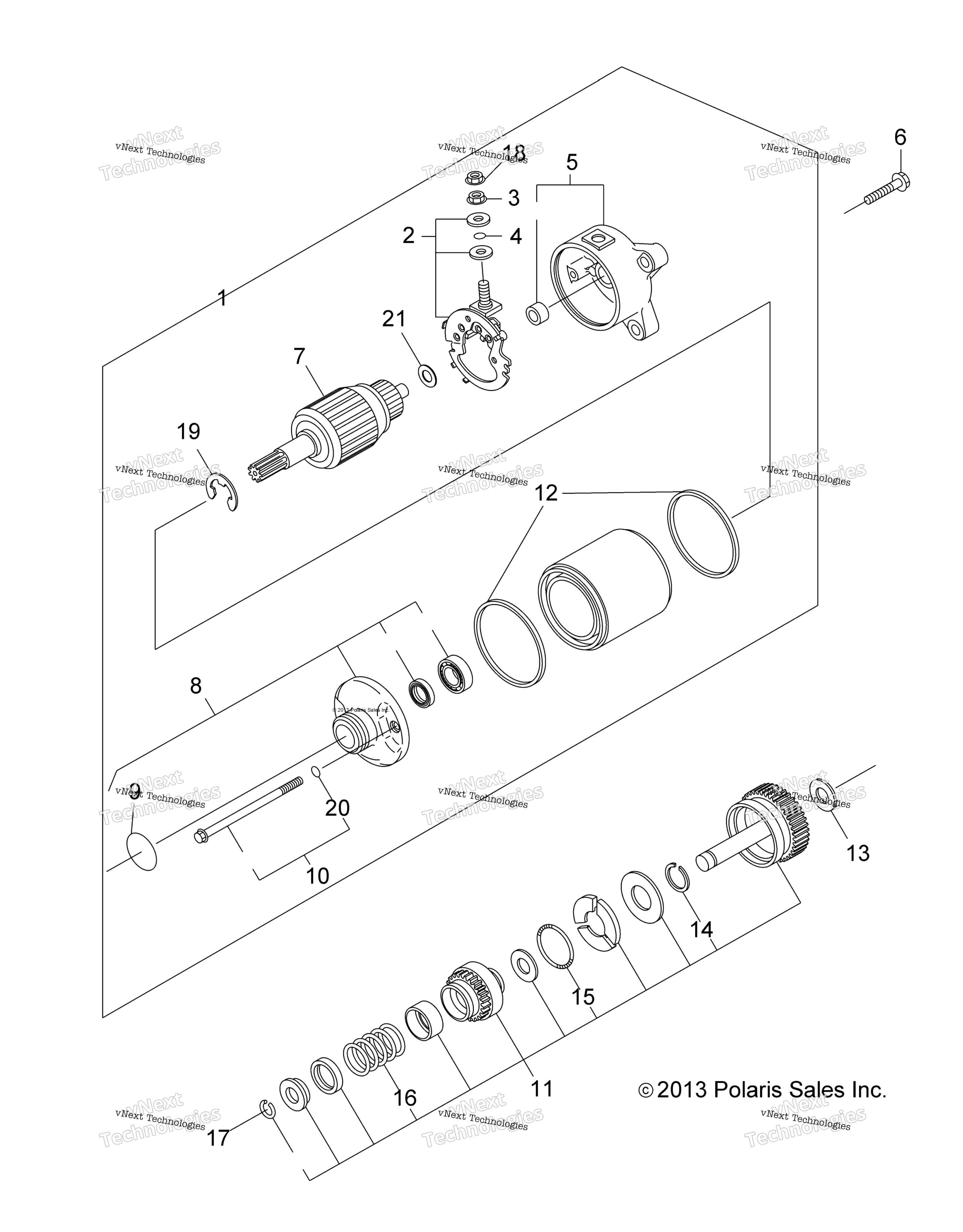 двигатель Starting Motor