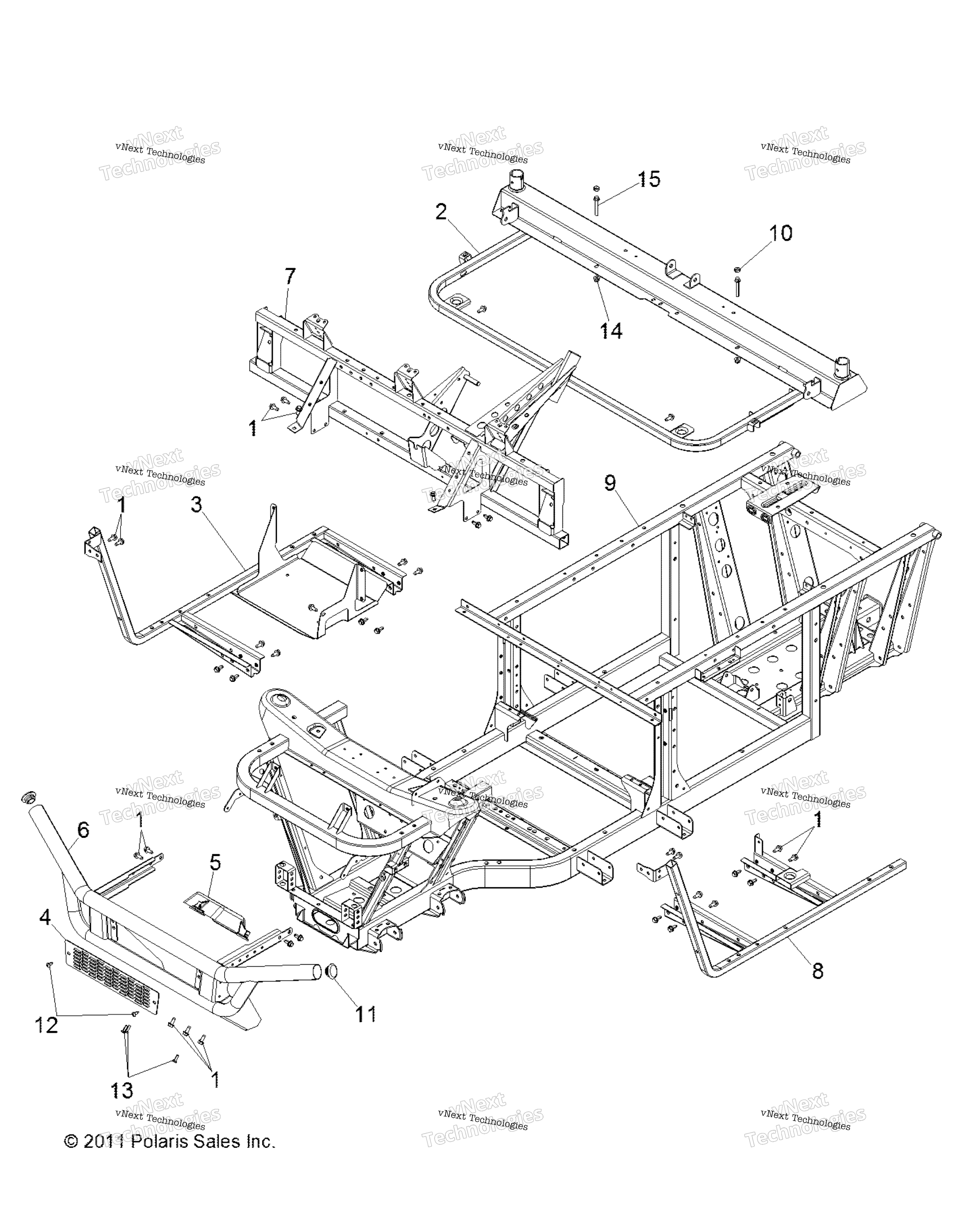 Chassis, рама & передний Bumper