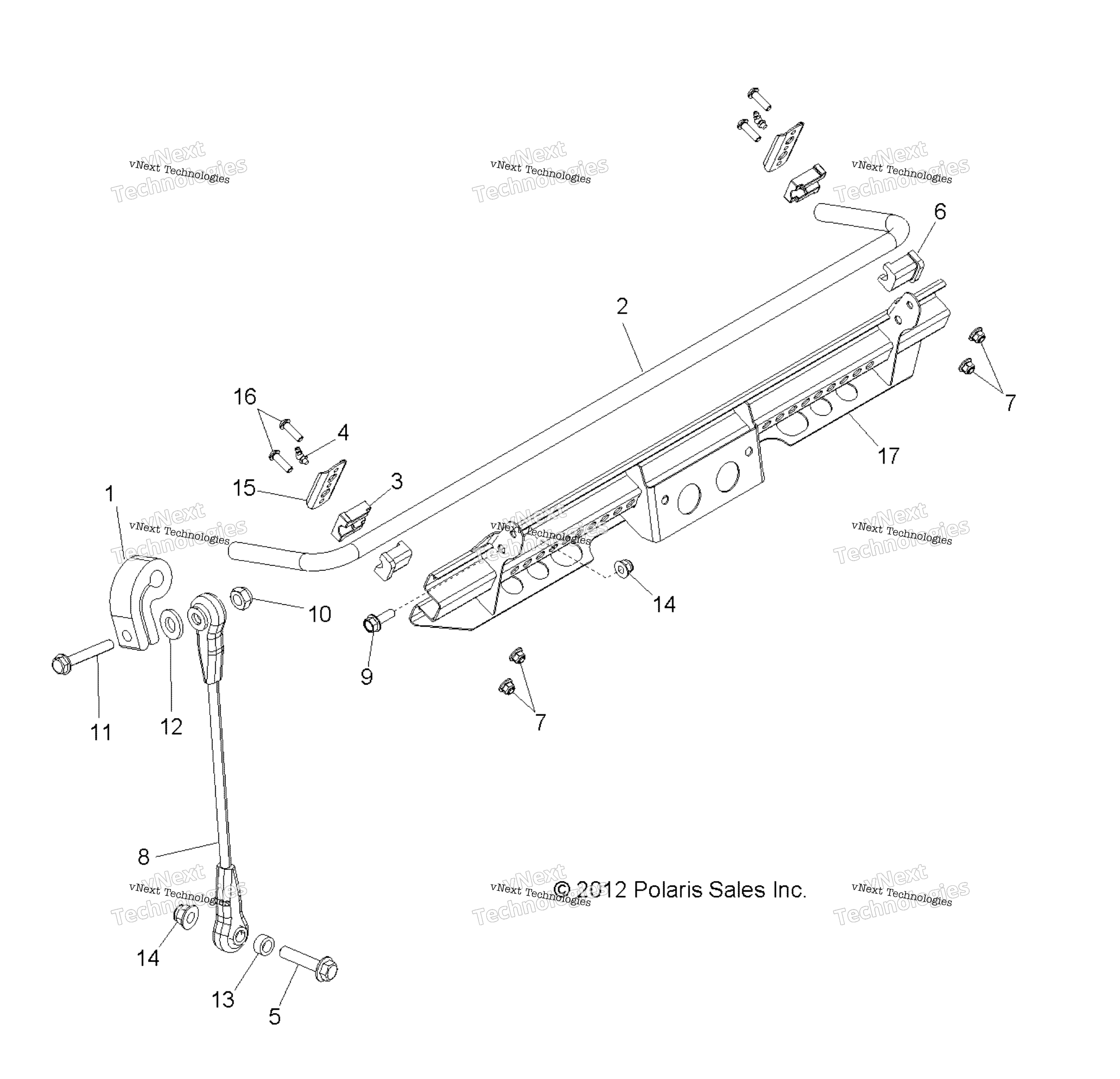 Suspension, Stabilizer Bar, передний